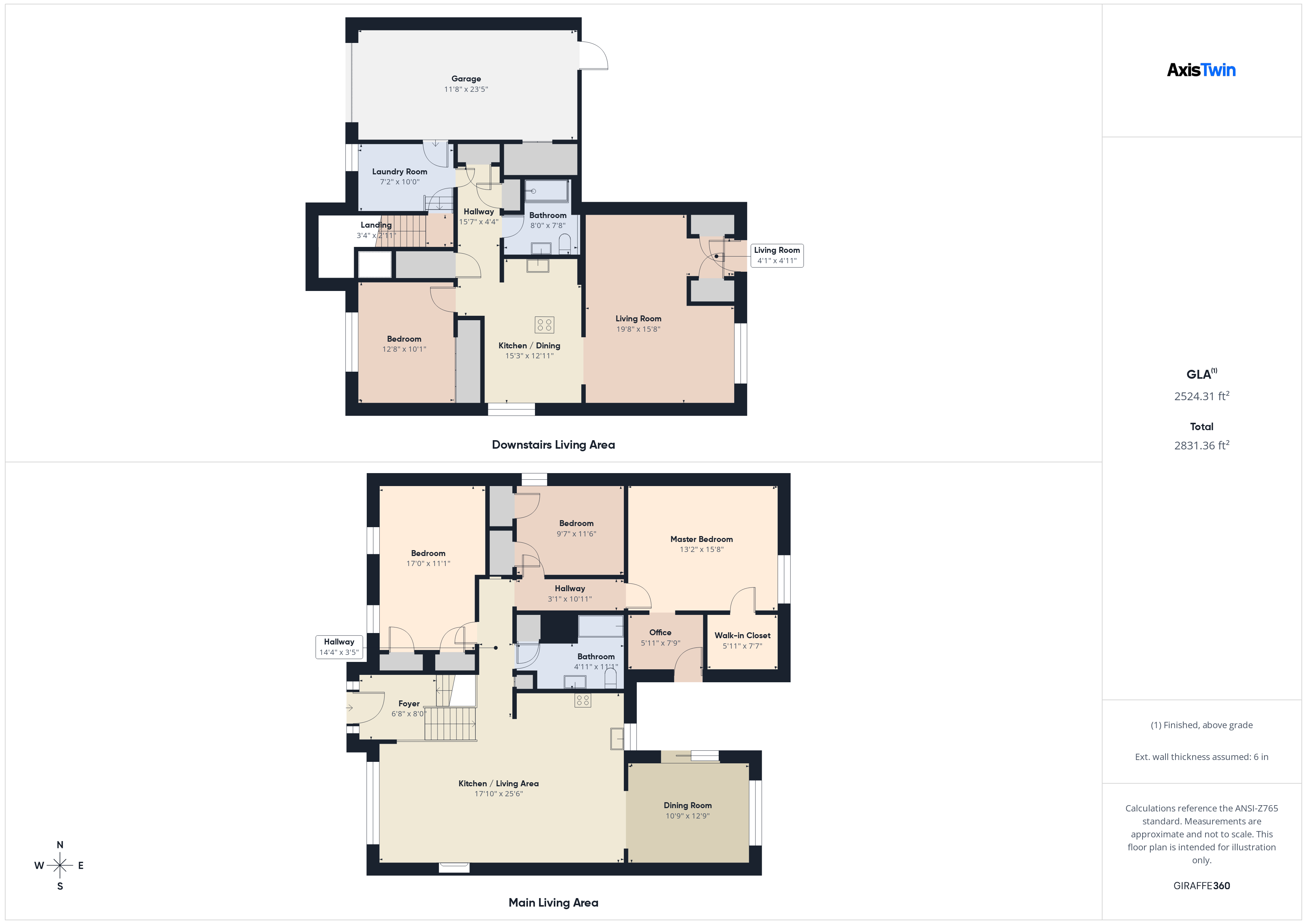 Detailed 2D Floor Plan