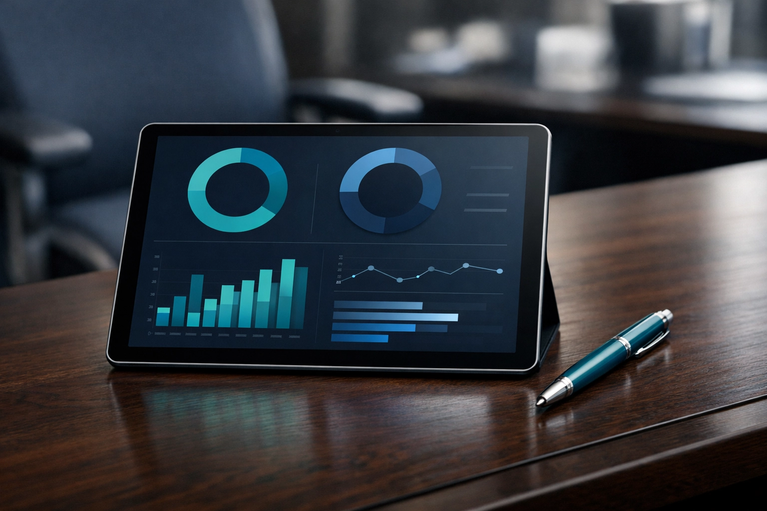 Digital tablet displaying a small business hr support compliance checklist.