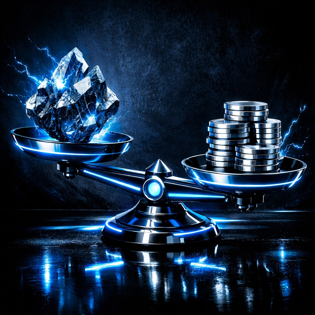 Does Insurance Cover Your Windshield Replacement? Alberta Claims Explained A balance scale weighing a rock chip against coins for an auto glass deductible cost analysis.