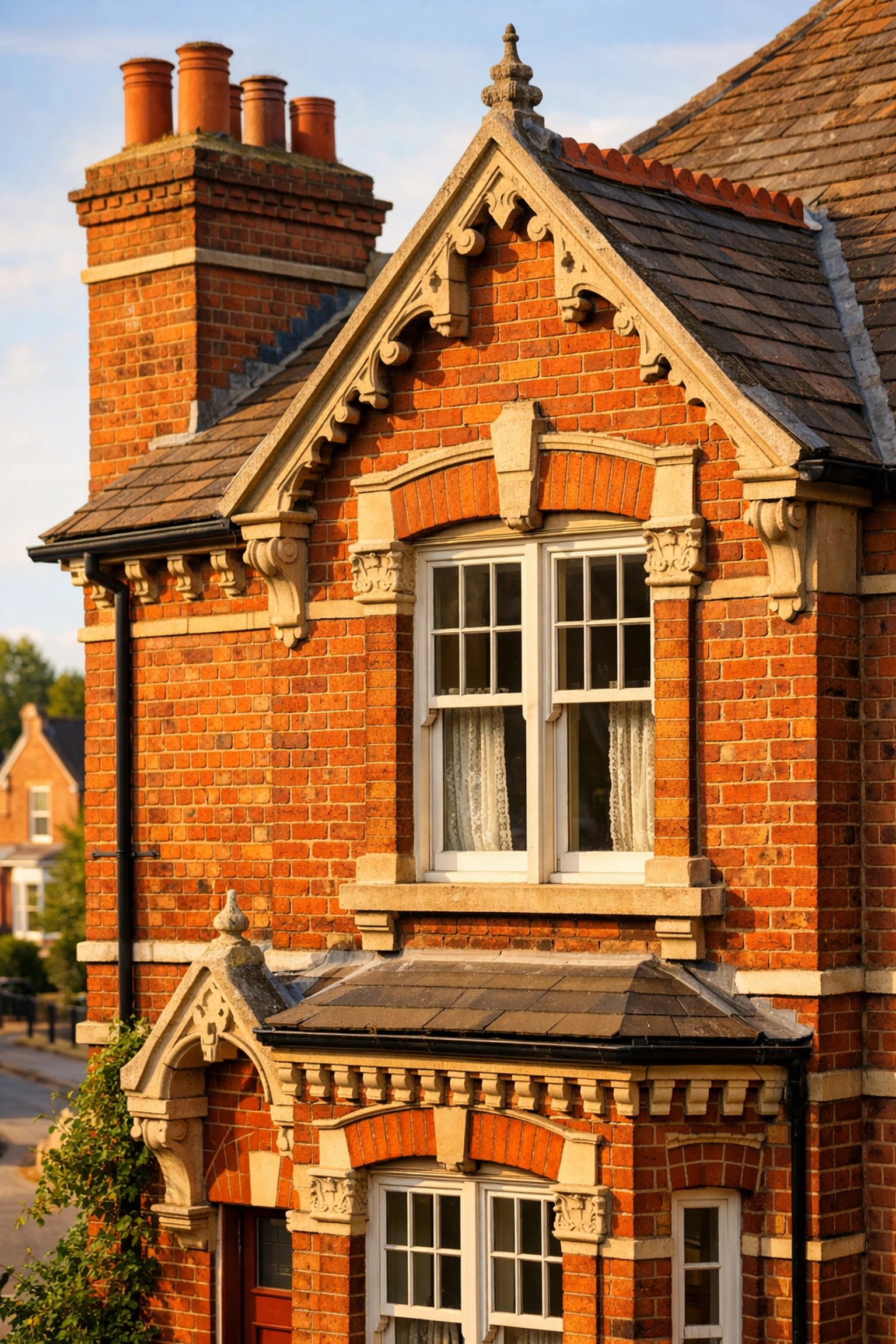 Victorian brick home in Dorset showing original sash windows and period features before renovation
