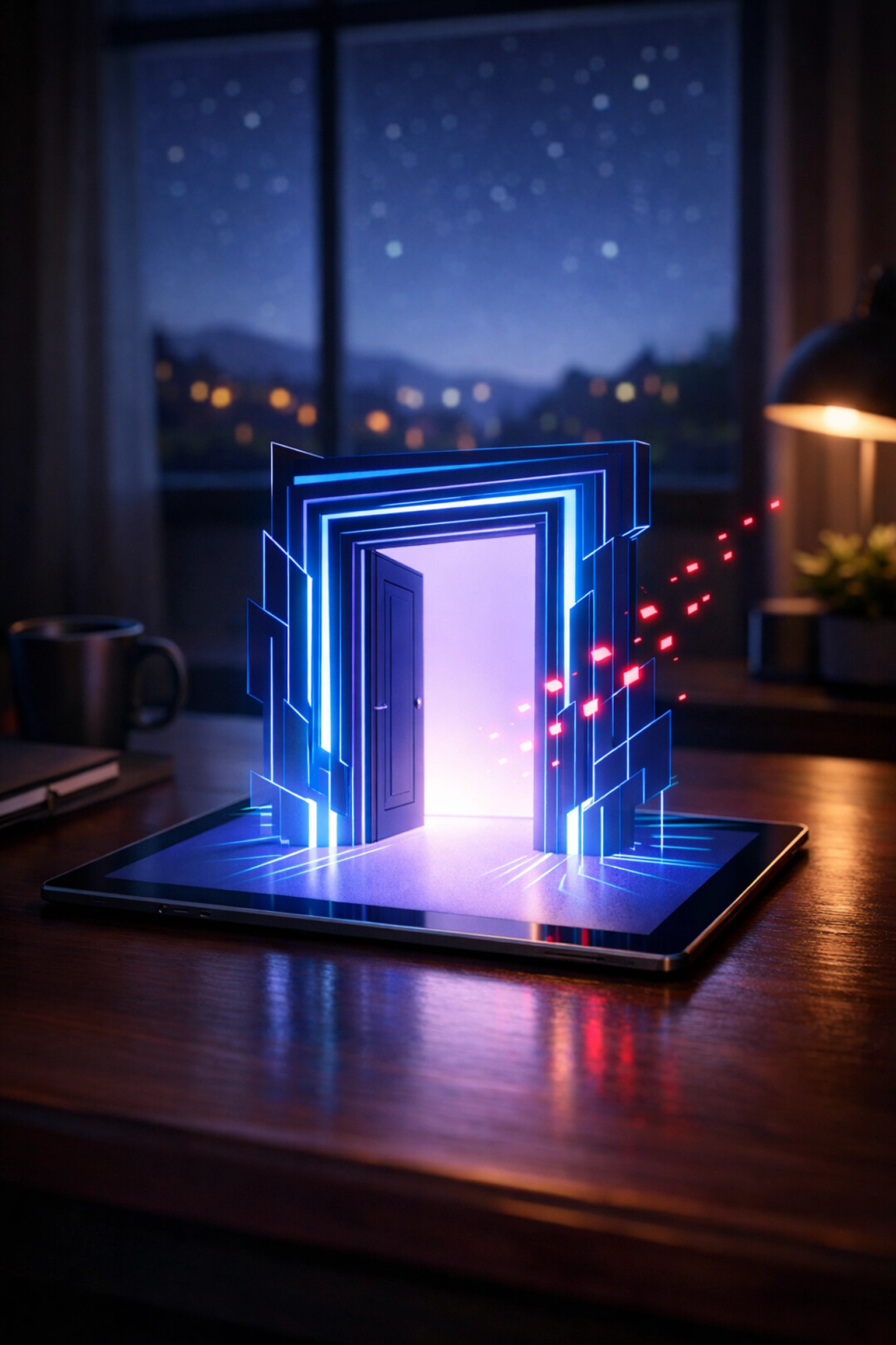 Smart Digital Doorway on a tablet providing 24/7 customer service and automated lead generation in Essex County.