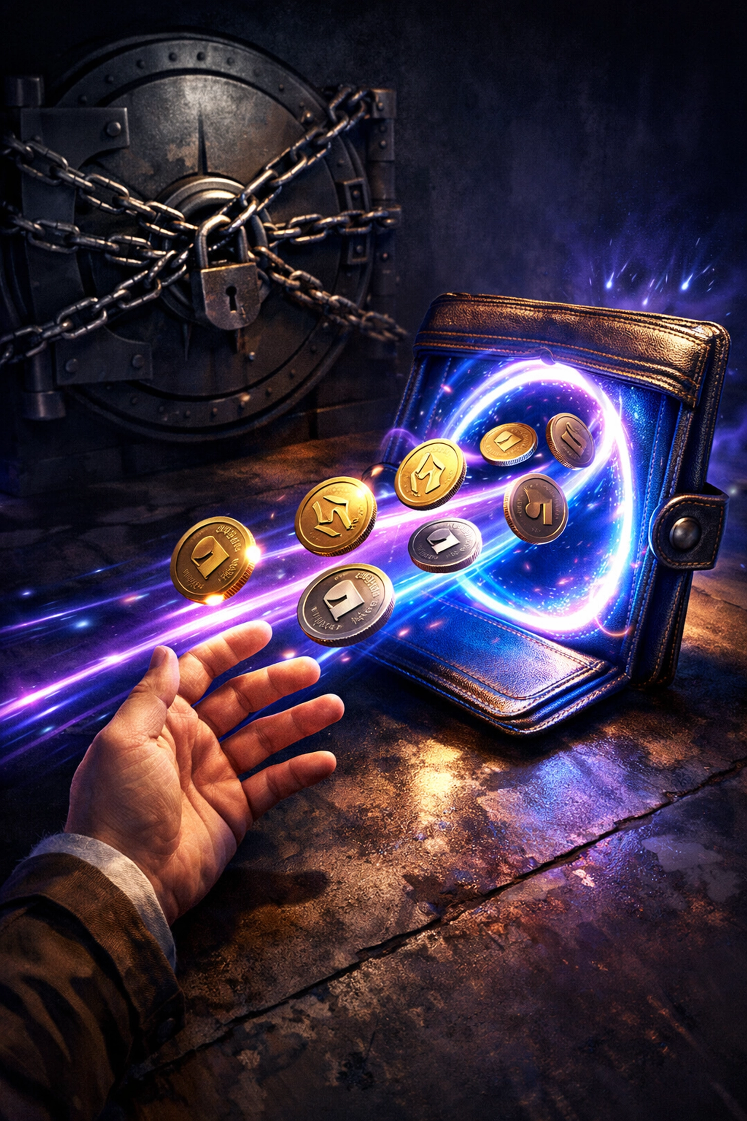 Cryptocurrency flowing directly to merchant's self-custody wallet without intermediaries