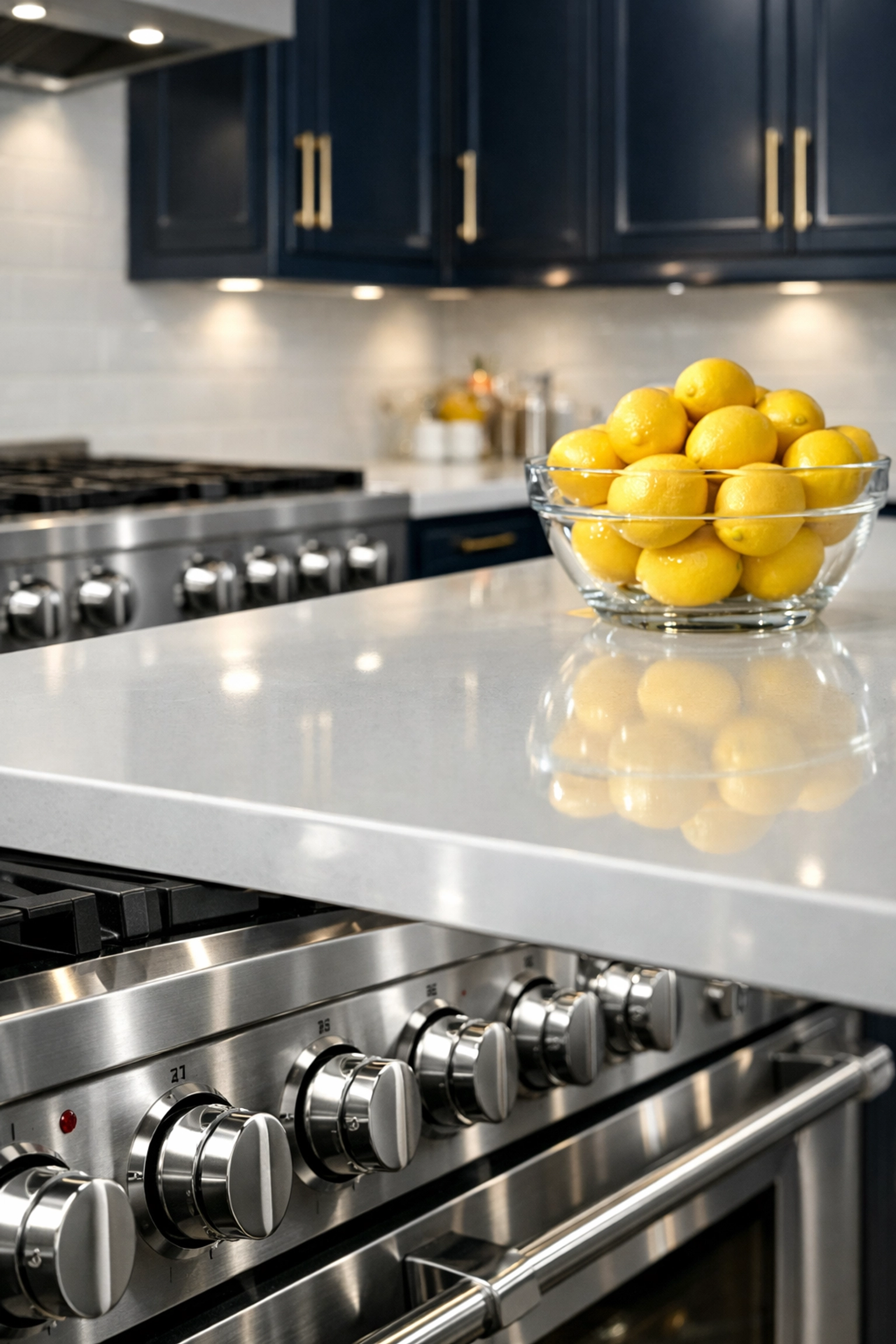 Sparkling clean luxury kitchen with polished appliances, part of a professional deep cleaning MA service.