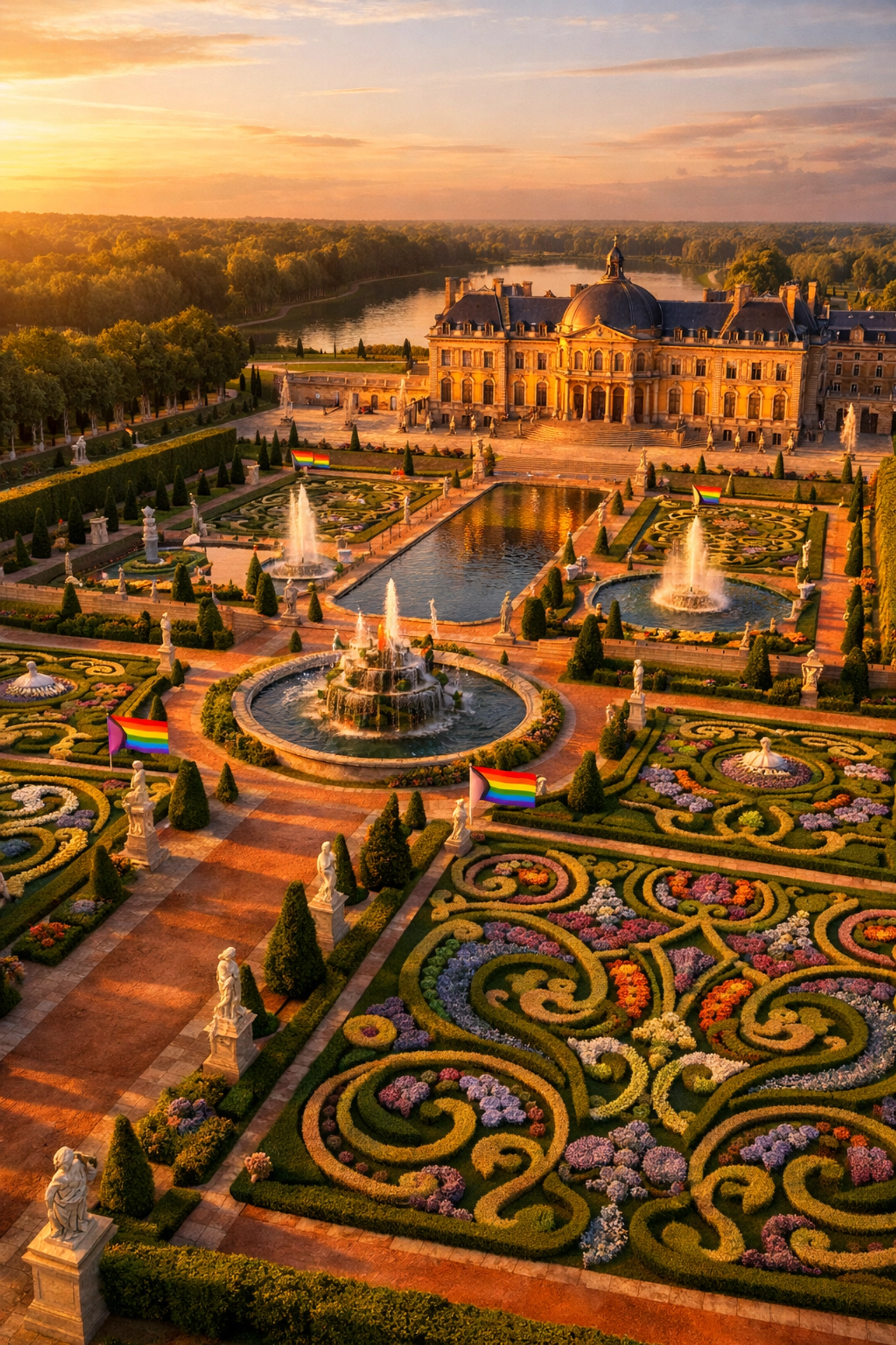 Château de Saint-Cloud palace gardens built by Philippe I Duke of Orléans in 17th century France