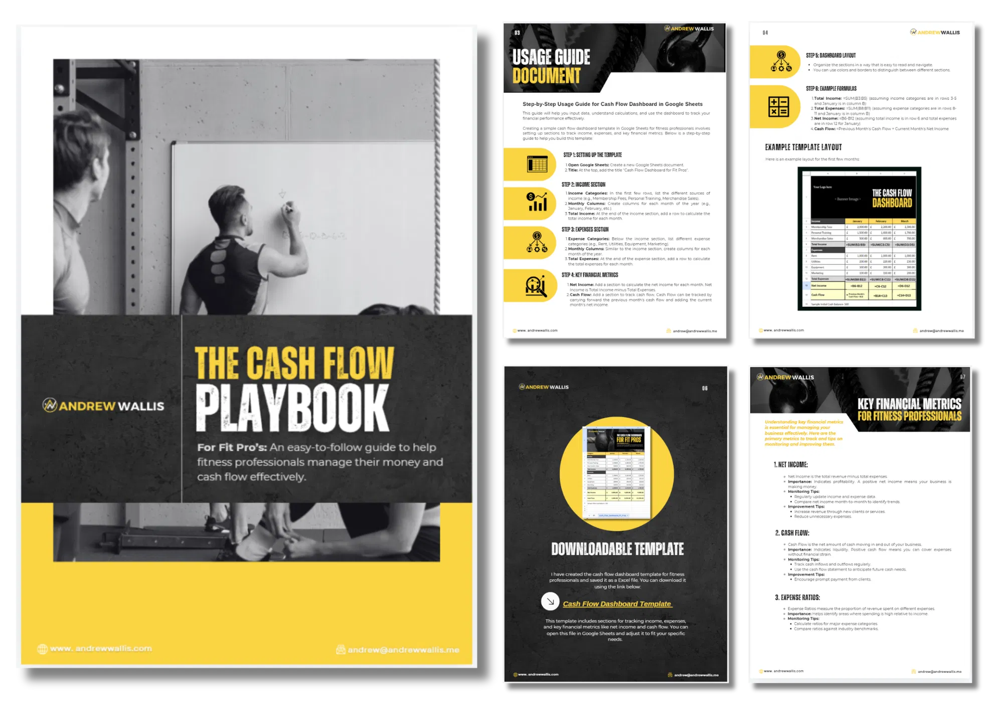 fitness business growth metrics with the cash flow playbook