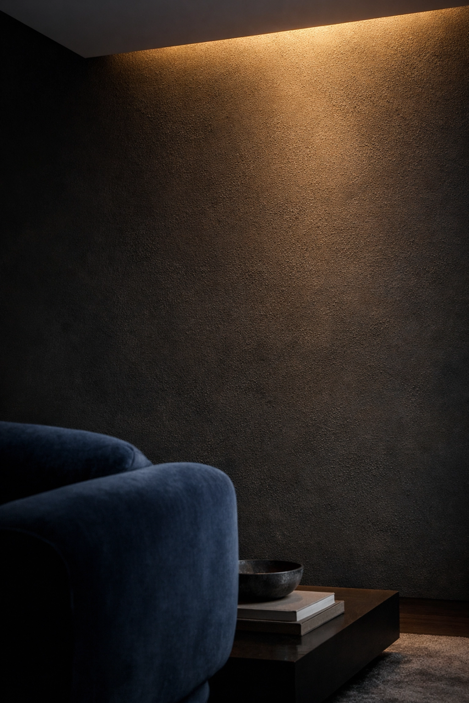 Custom home theater installation in Minneapolis featuring invisible speakers integrated into a minimalist wall.