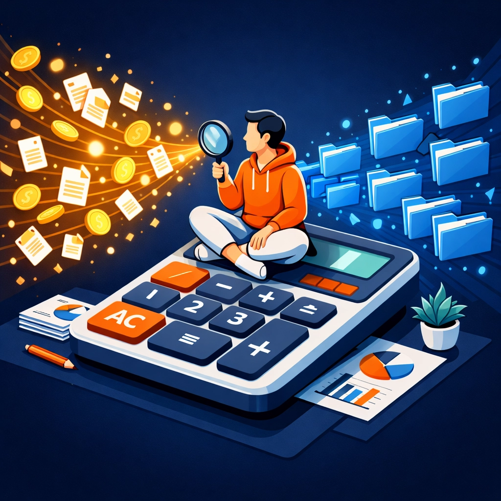 Organizing digital financial records to reconcile 1099-K forms and prepare for professional tax filing.