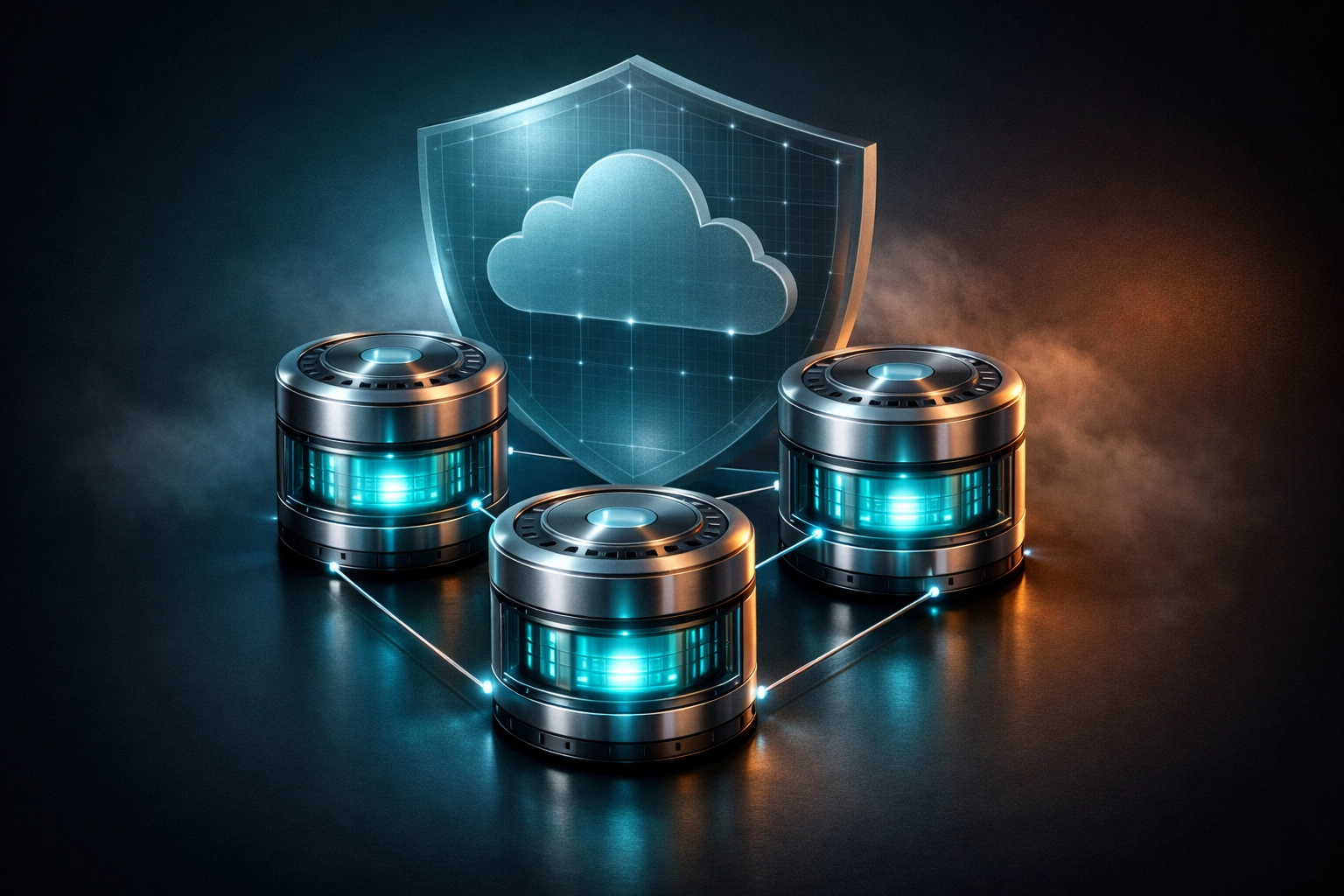 WordPress backup system with multiple storage locations and cloud protection layer