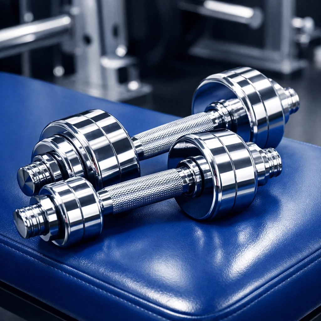 Sanitized weightlifting equipment and streak-free benches in a Fitchburg gym.