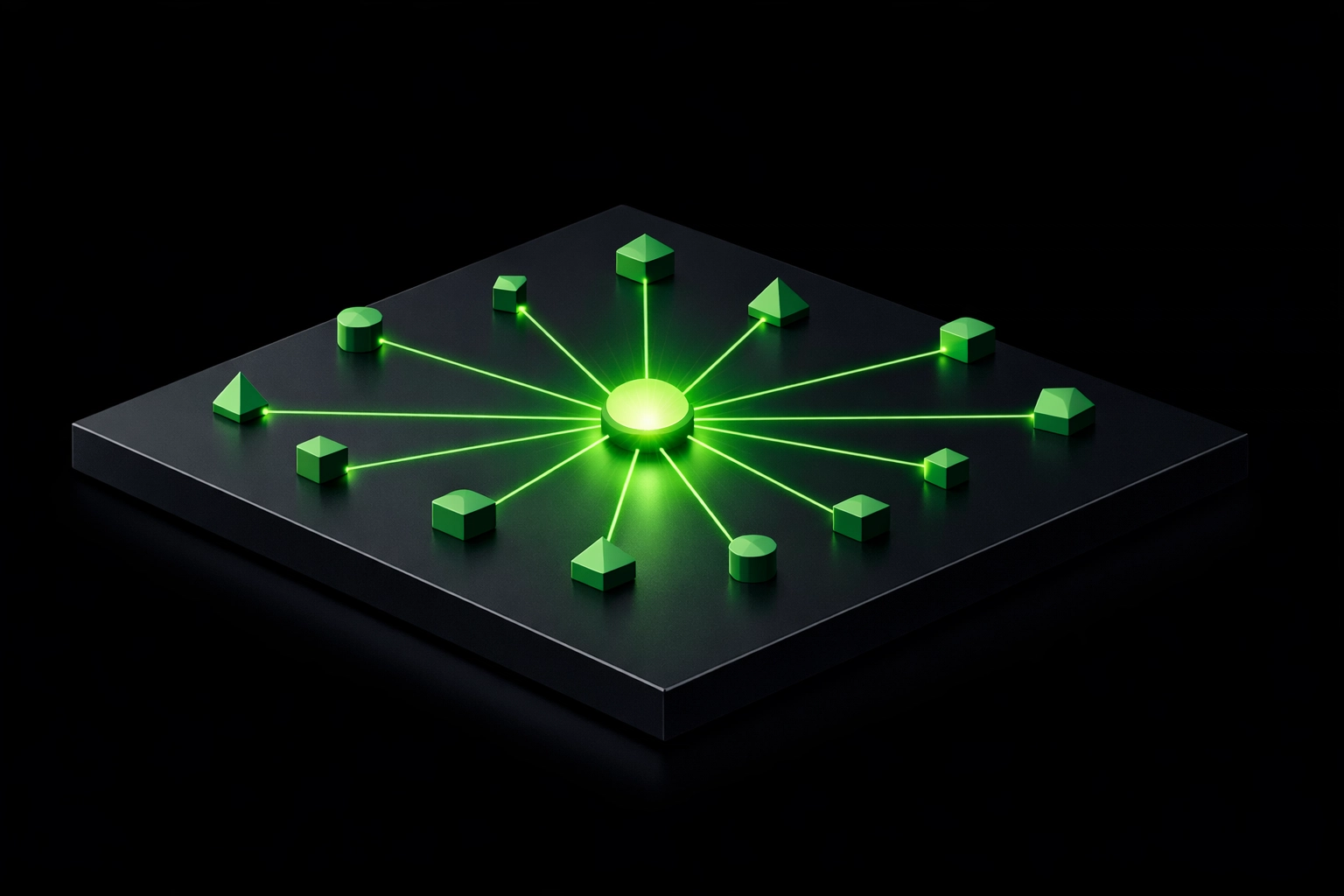 Digital network map highlighting tree service coverage throughout the Jefferson City MO area.