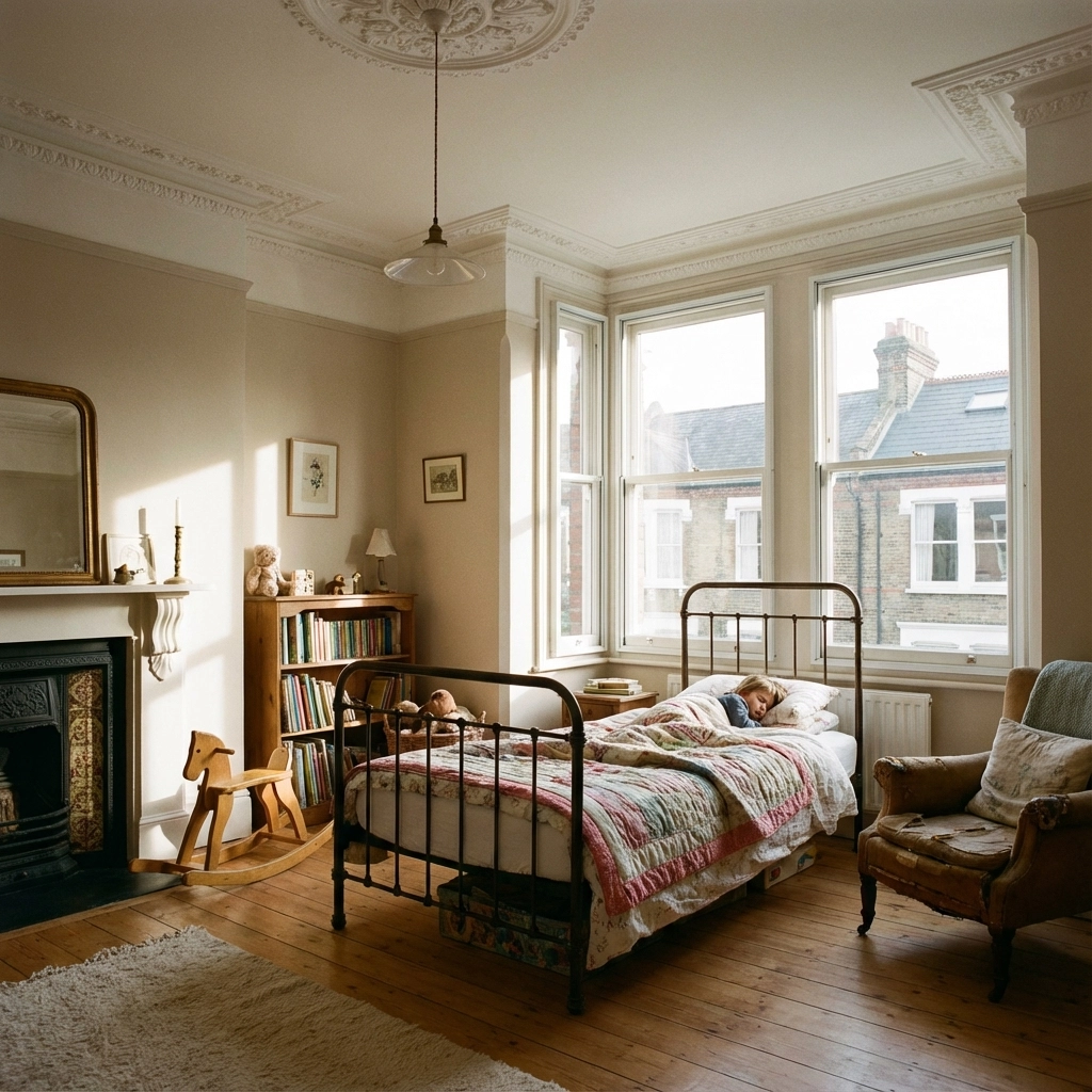 Modern family apartment with secondary glazing