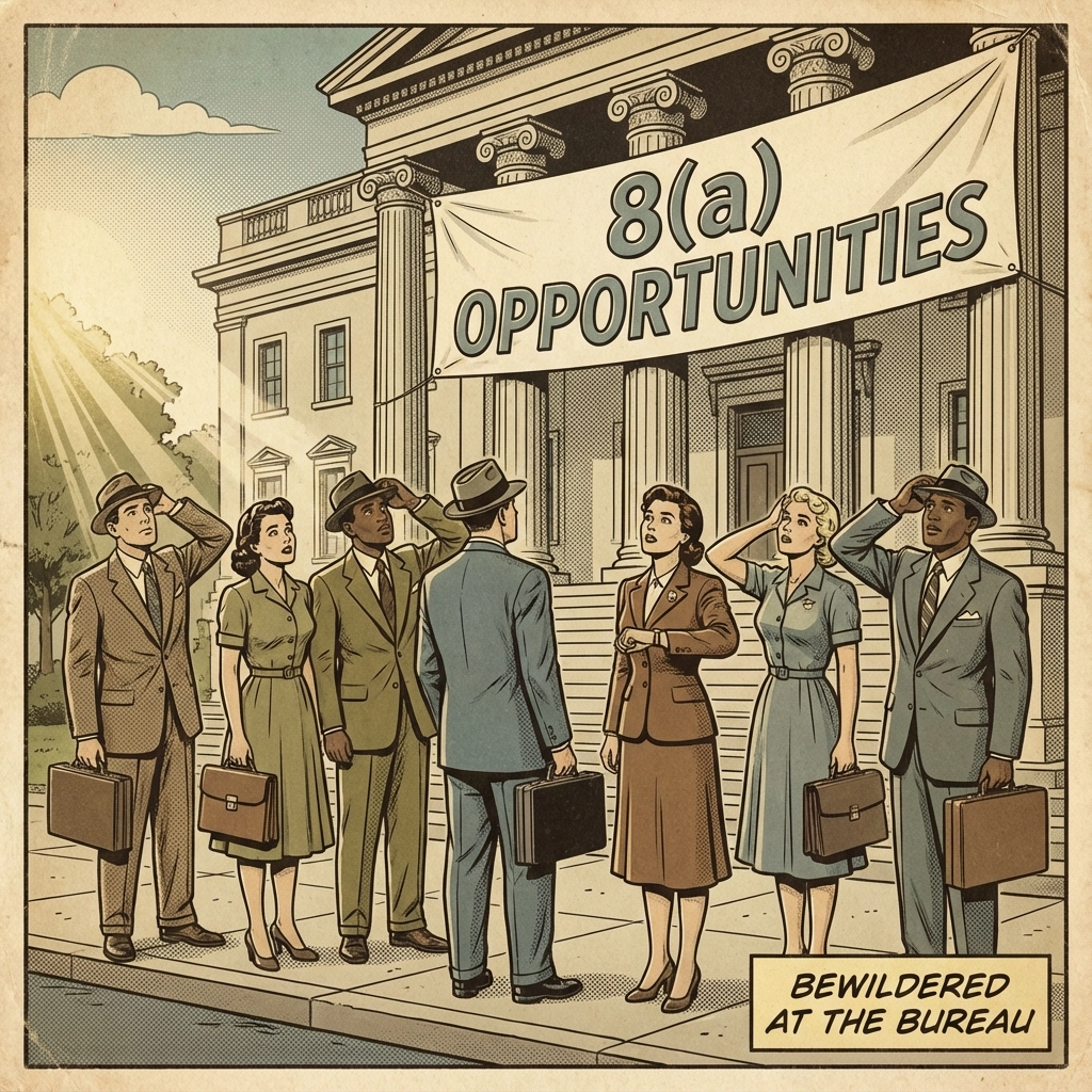 Small business evaluating government contracting consultants strategy