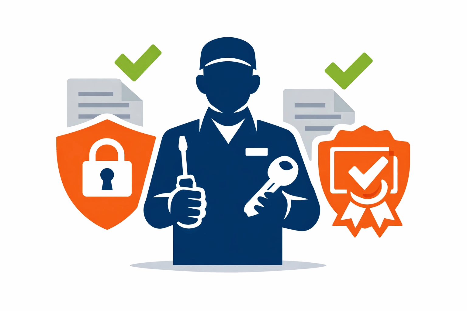 Certified and insured locksmith Bristol credentials showing professional qualifications and insurance