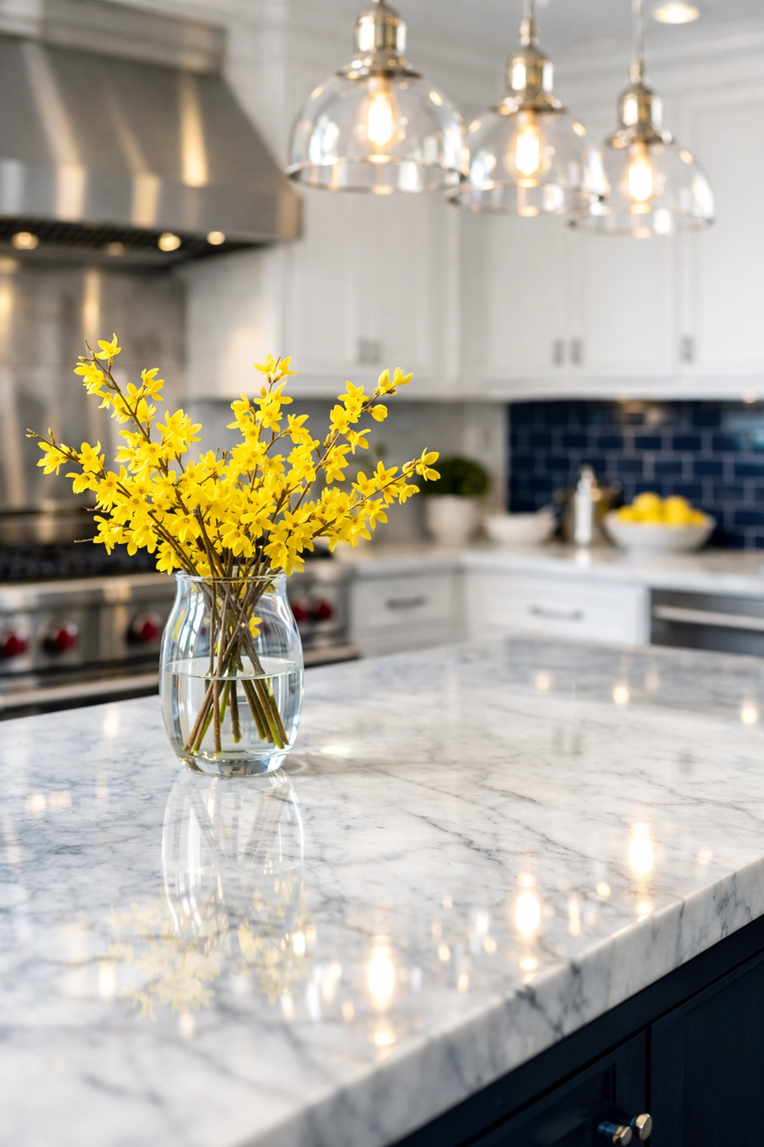 Luxury kitchen cleaned by affordable house cleaning services near me in Hopkinton.
