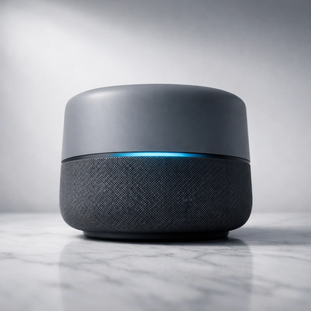 Smart speaker device for voice search queries and voice-activated Google searches