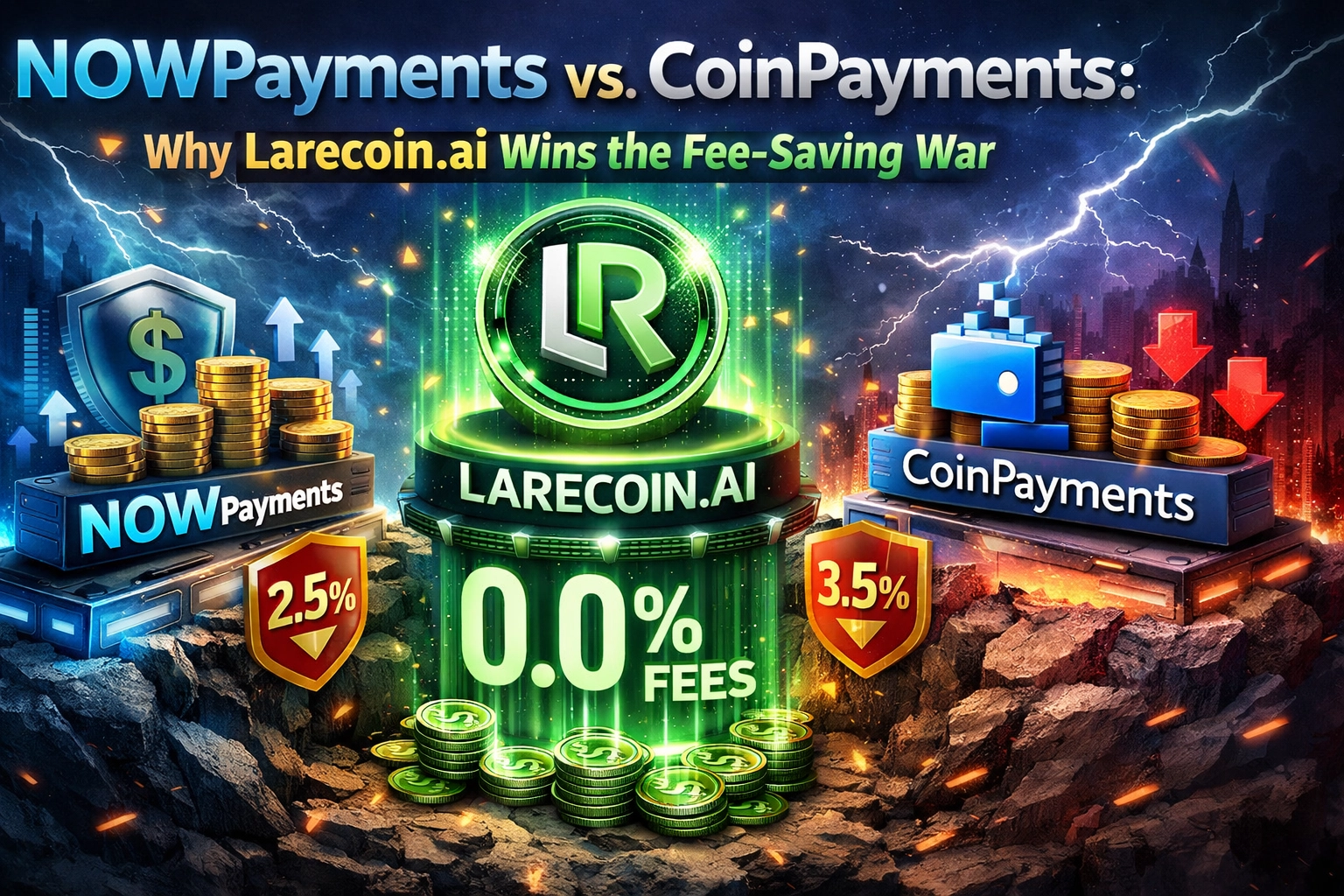 [HERO] NOWPayments vs. CoinPayments: Why Larecoin.ai Wins the Fee-Saving War