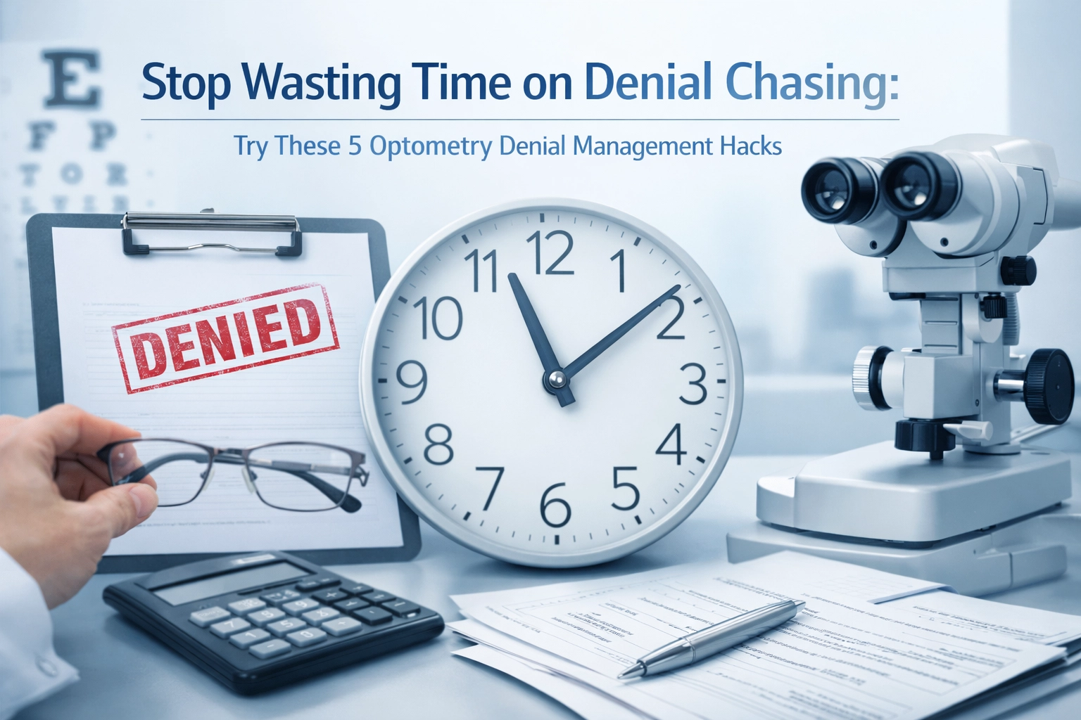[HERO] Stop Wasting Time on Denial Chasing: Try These 5 Optometry Denial Management Hacks
