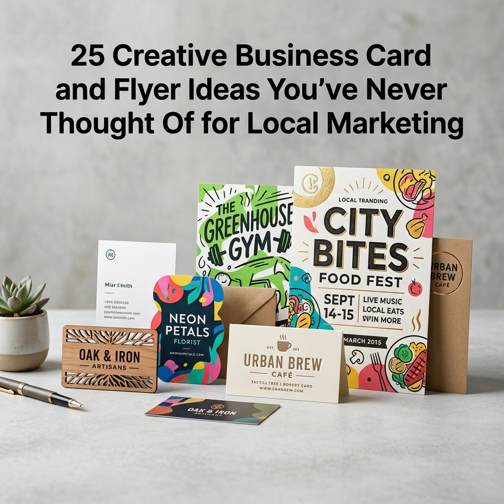 [HERO] 25 Creative Business Card and Flyer Ideas You’ve Never Thought Of for Local Marketing