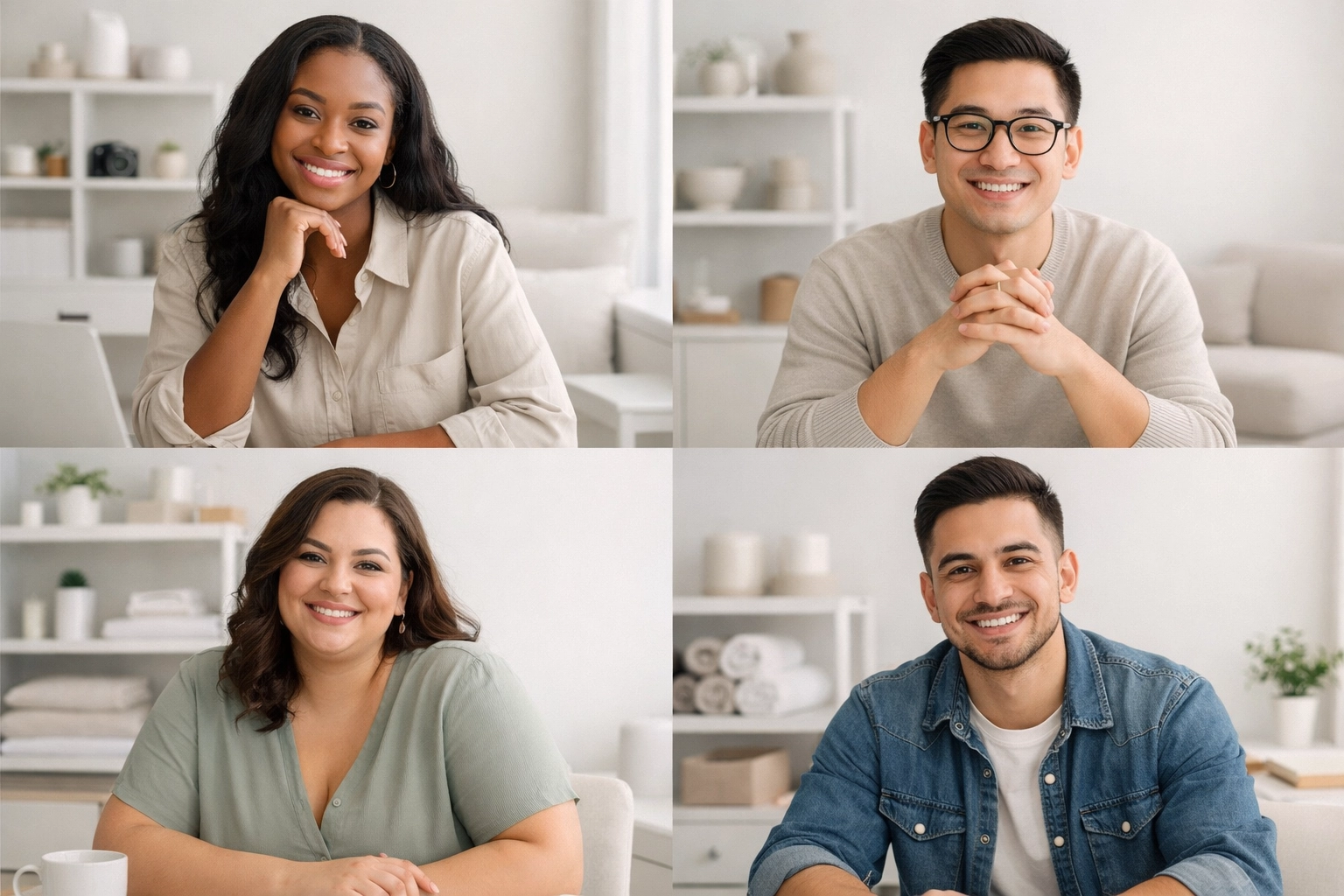 HERO Academy members participating in a virtual coworking session