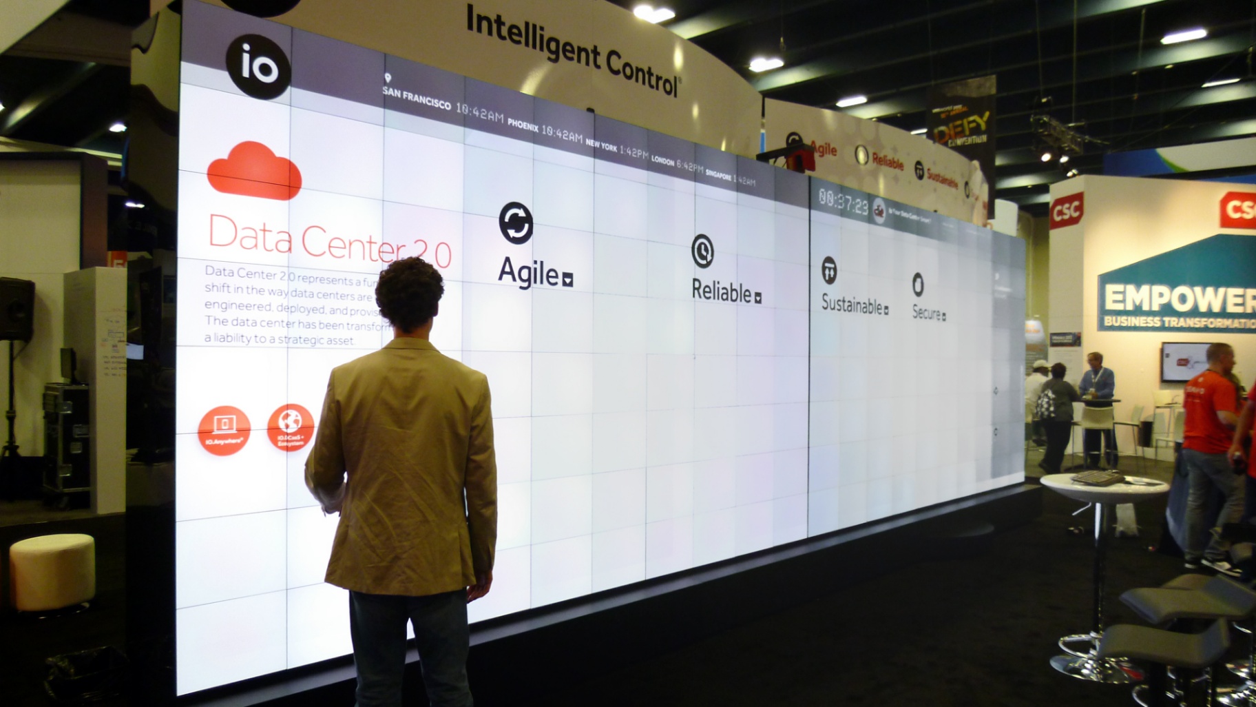 Large Interactive Digital Signage Wall for Data Center 2.0