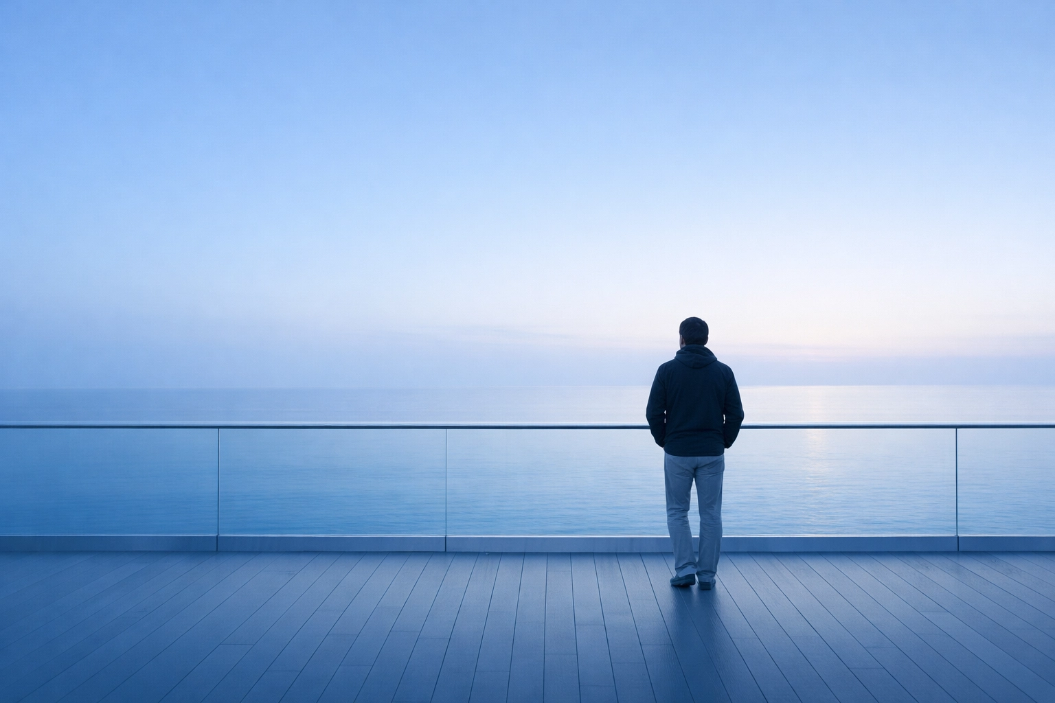 A person on a coastal boardwalk representing a clear legal path and future after a DUI charge.