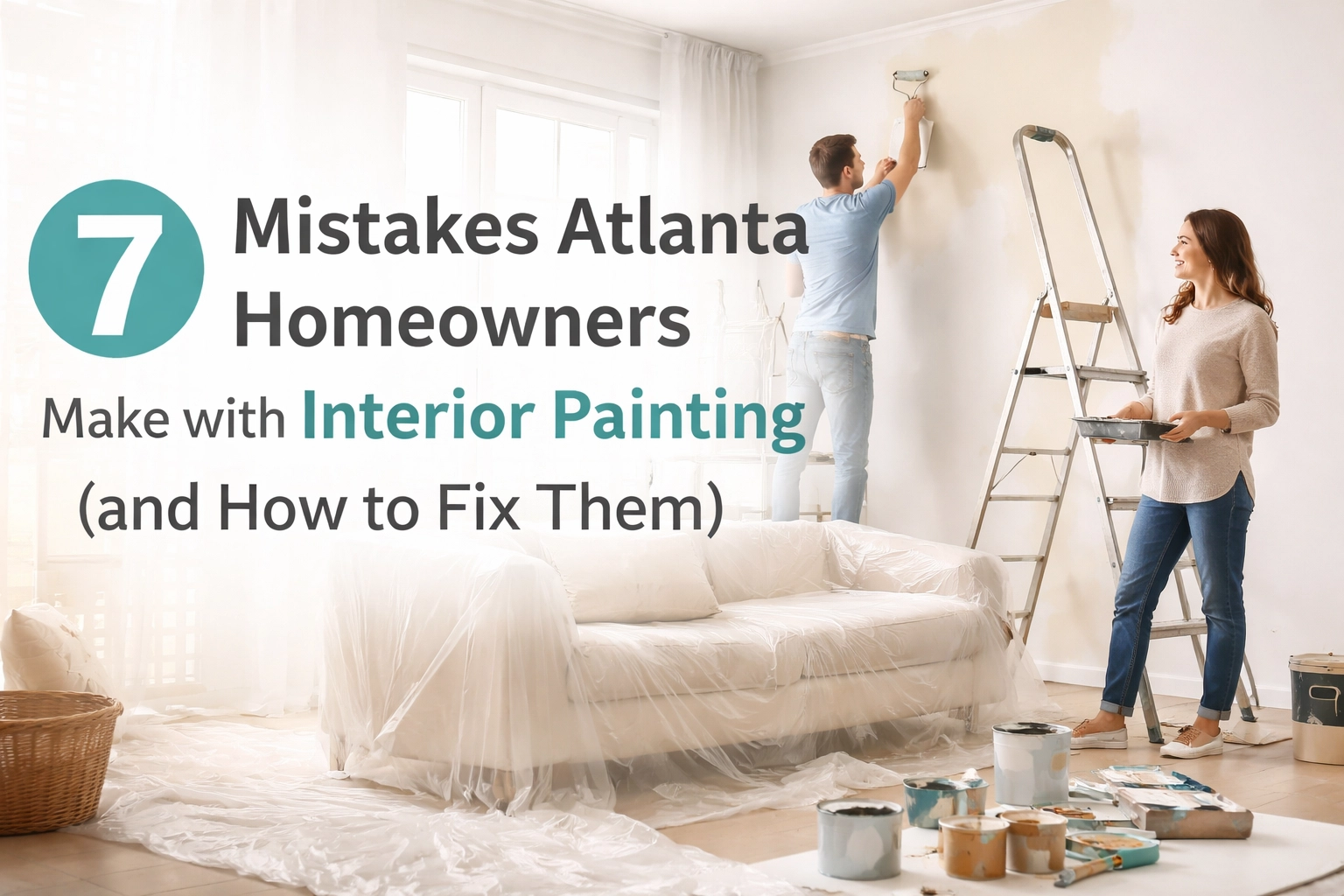 [HERO] 7 Mistakes Atlanta Homeowners Make with Interior Painting (and How to Fix Them)