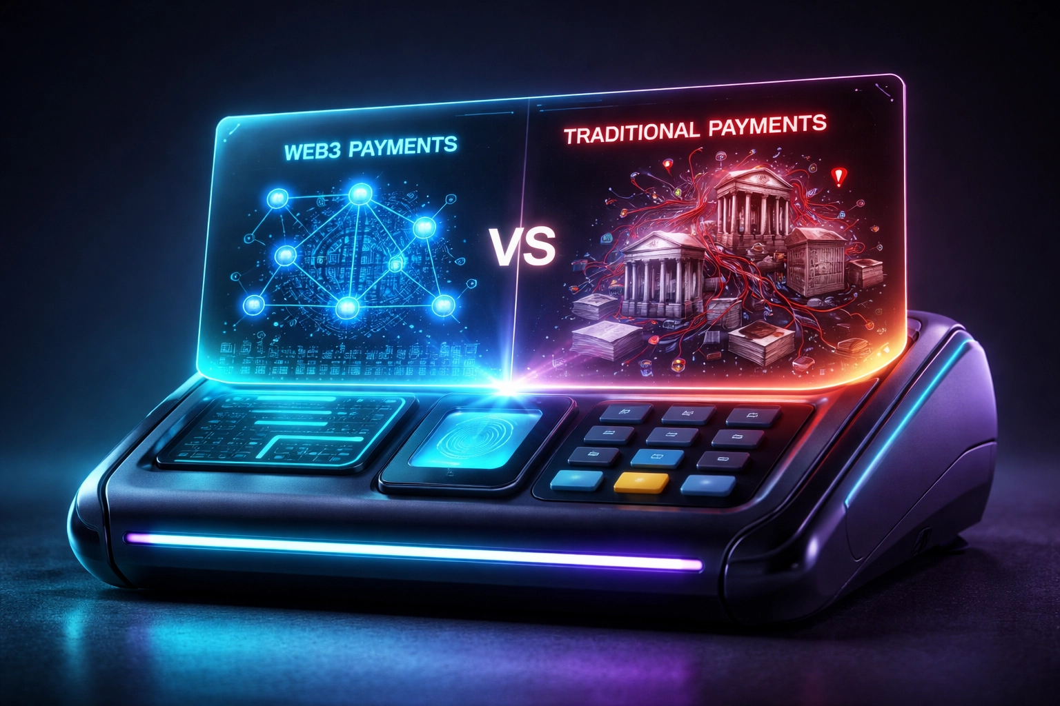 Comparison of streamlined Web3 payments versus traditional systems for reducing merchant interchange fees