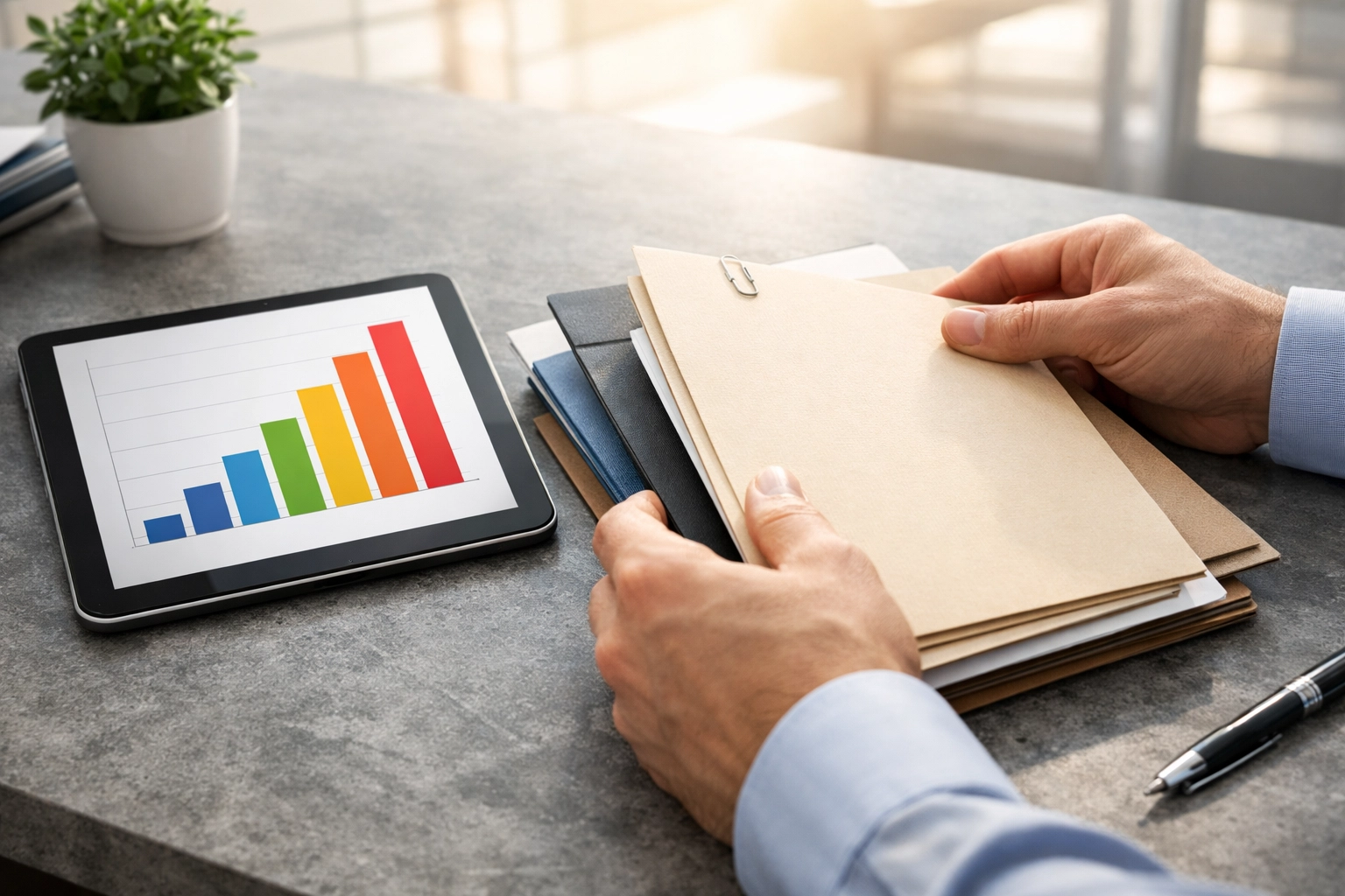 Professional organizing business folders to maximize deductions for this tax pro guide 1099-K.