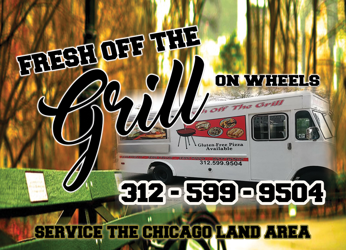 Custom-designed promotional banner for a food truck business demonstrating high-impact marketing.