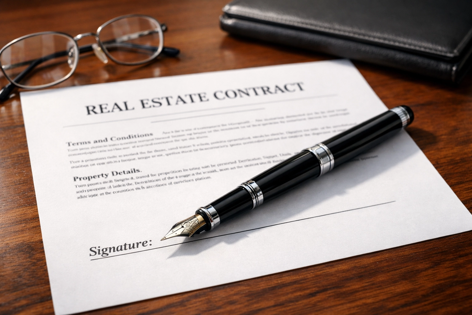 Signing Agreement of Purchase and Sale for Ontario real estate transaction