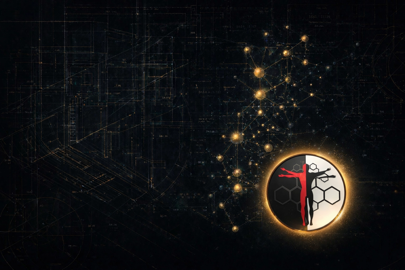 Forensic blueprint and molecular schematic representing FDA-approved metabolic optimization protocols
