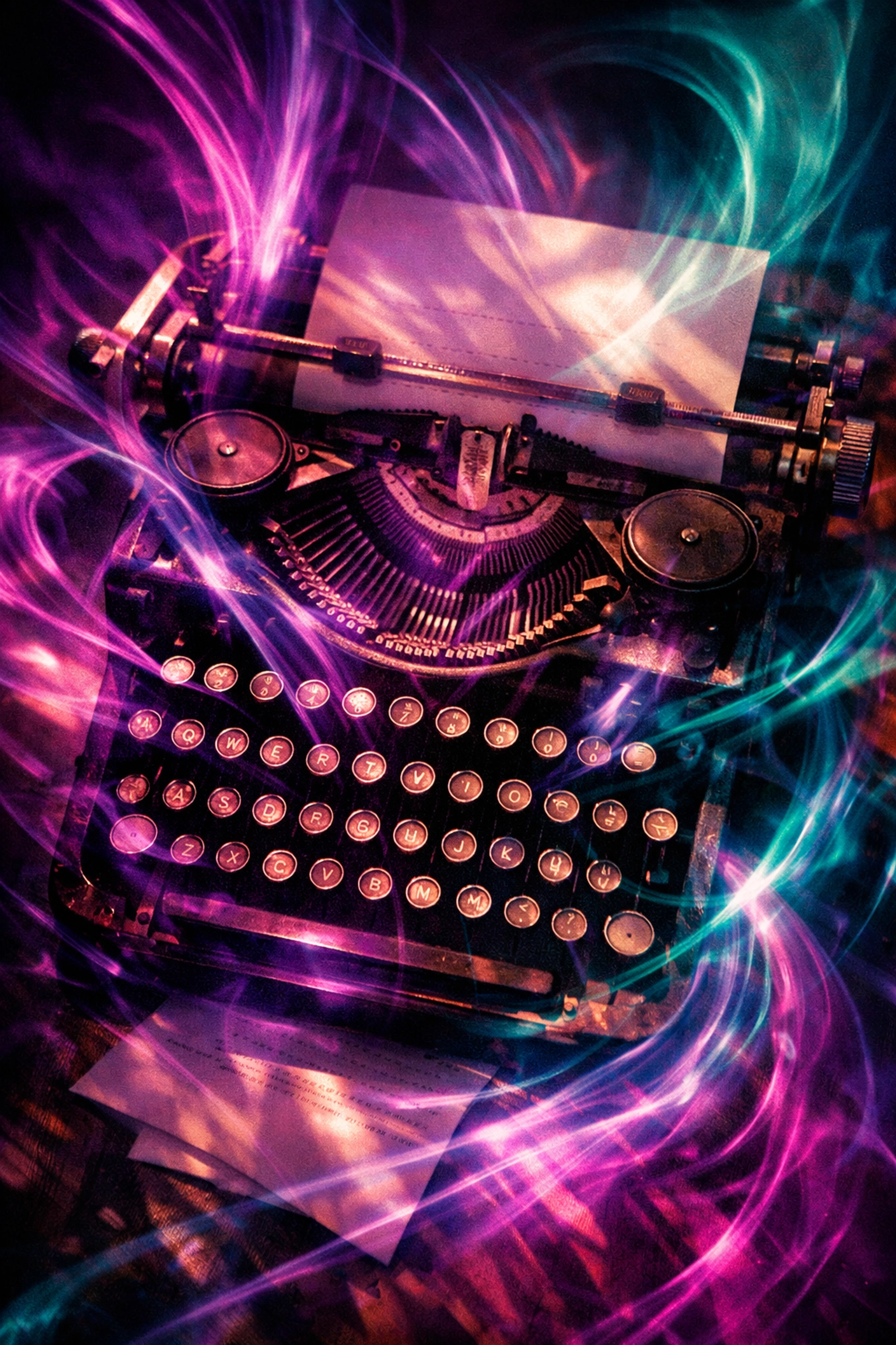 Vintage typewriter symbolizing Beat Generation gay literature and queer writing