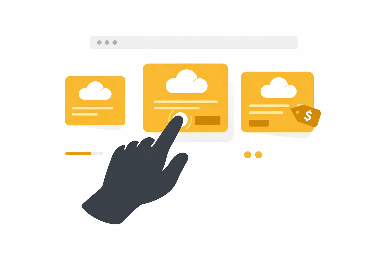 Modern interface showing an interactive presentation with a browser-based checkout for shoppable video.