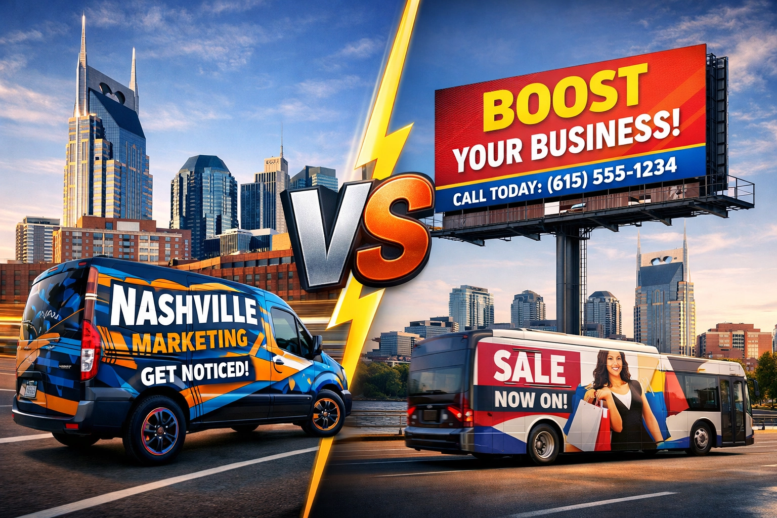 [HERO] Vehicle Wraps vs. Traditional Advertising: Which Is Better for Your Nashville Business?