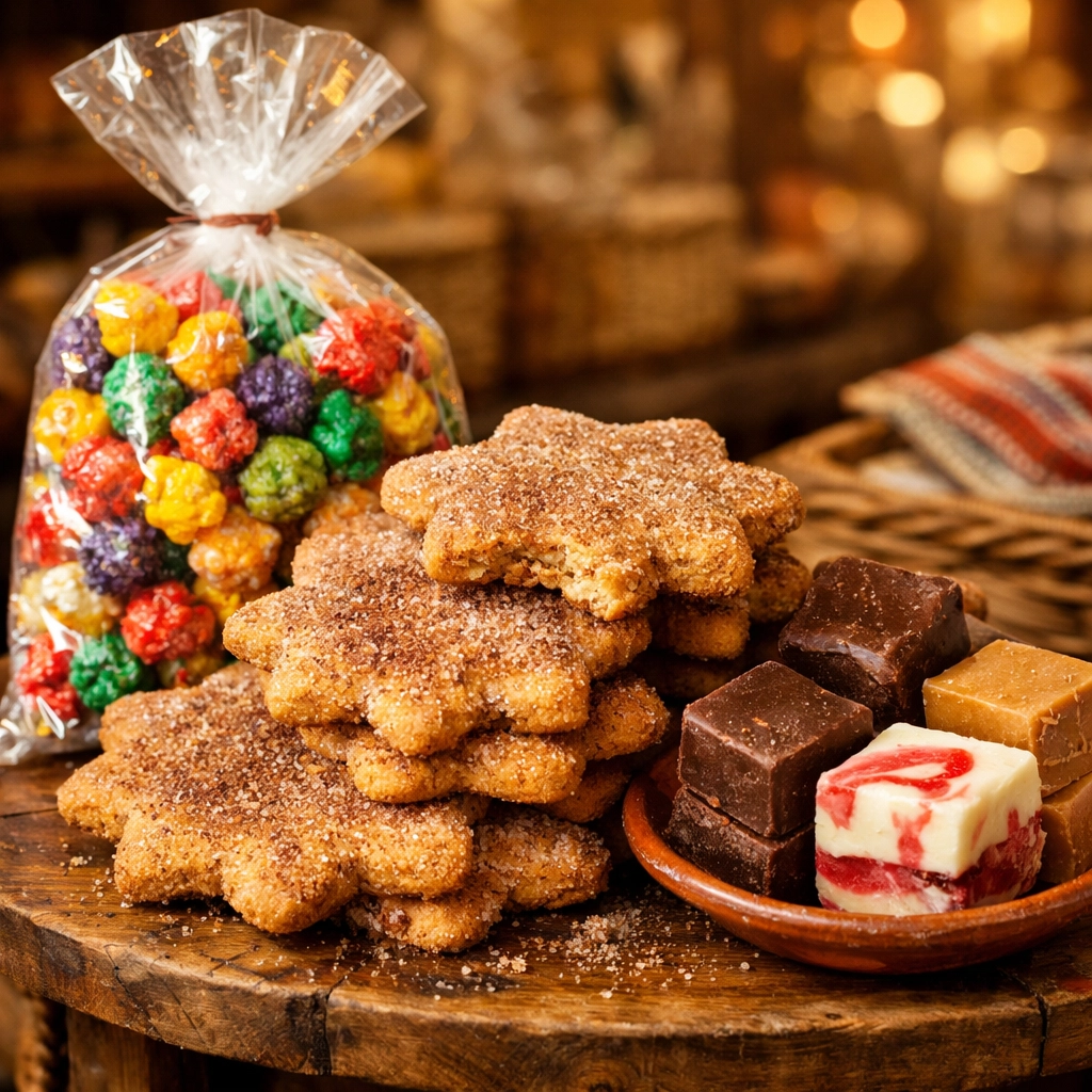 Handmade New Mexican treats and sweets at the ACC Bazaar craft fair in Las Cruces.