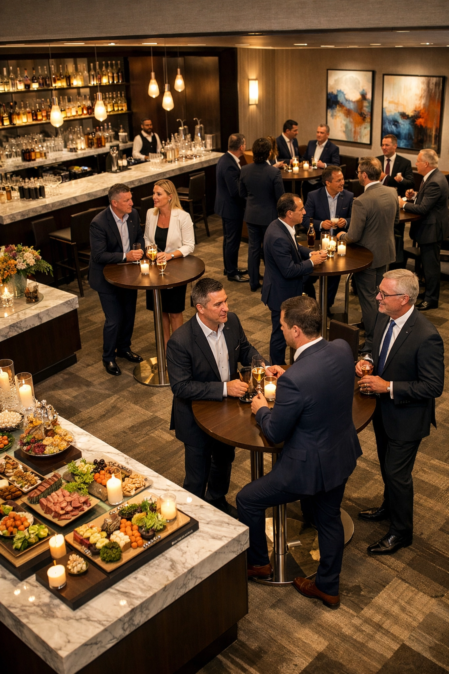 PRESS RELEASE: USA Entertainment Travel Unveils Revolutionary Super Bowl 2026 Corporate Travel Package – 10 VIP Services That Maximize Brand Impact While Eliminating Security Risks Corporate executives networking in exclusive hospitality lounge with premium bar and dining