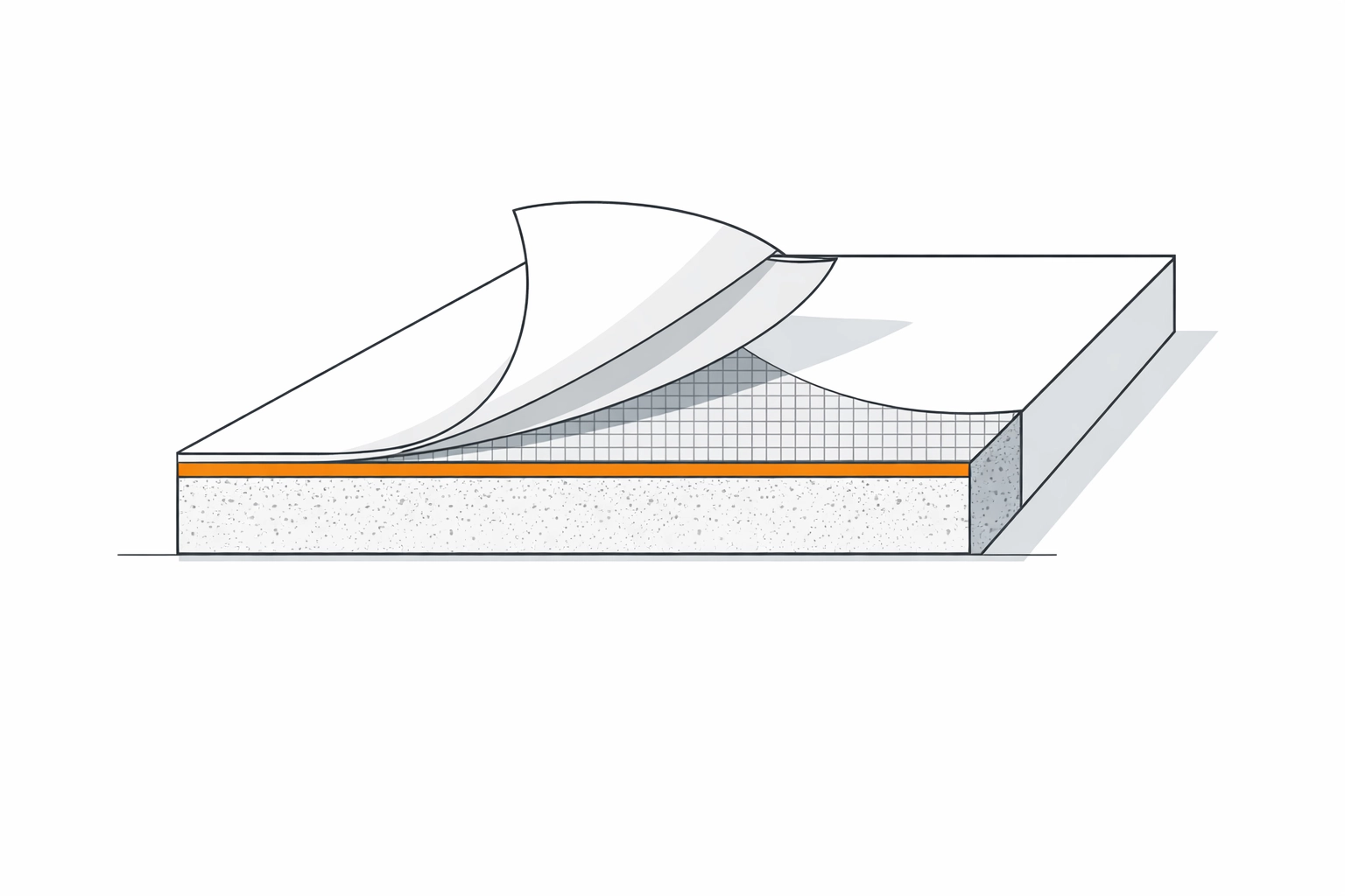 Cross-section of high-impact drywall showing reinforced fiberglass mesh for durable Burnaby home walls.