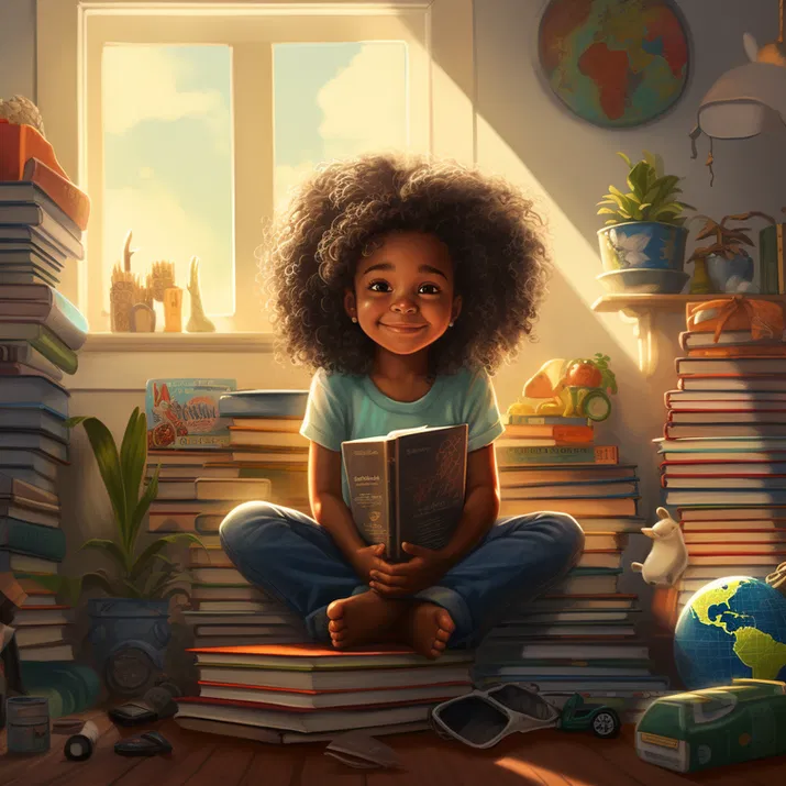 young-black-girl-reading-cozy-library