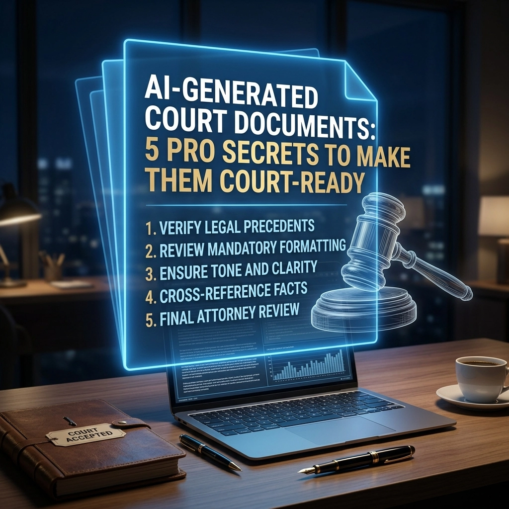 AI helping organize court documents for filing