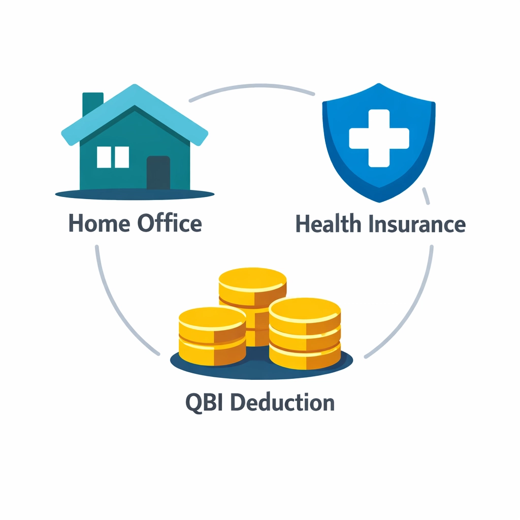 Small business tax deductions like QBI and insurance identified by a New Haven concierge tax pro.