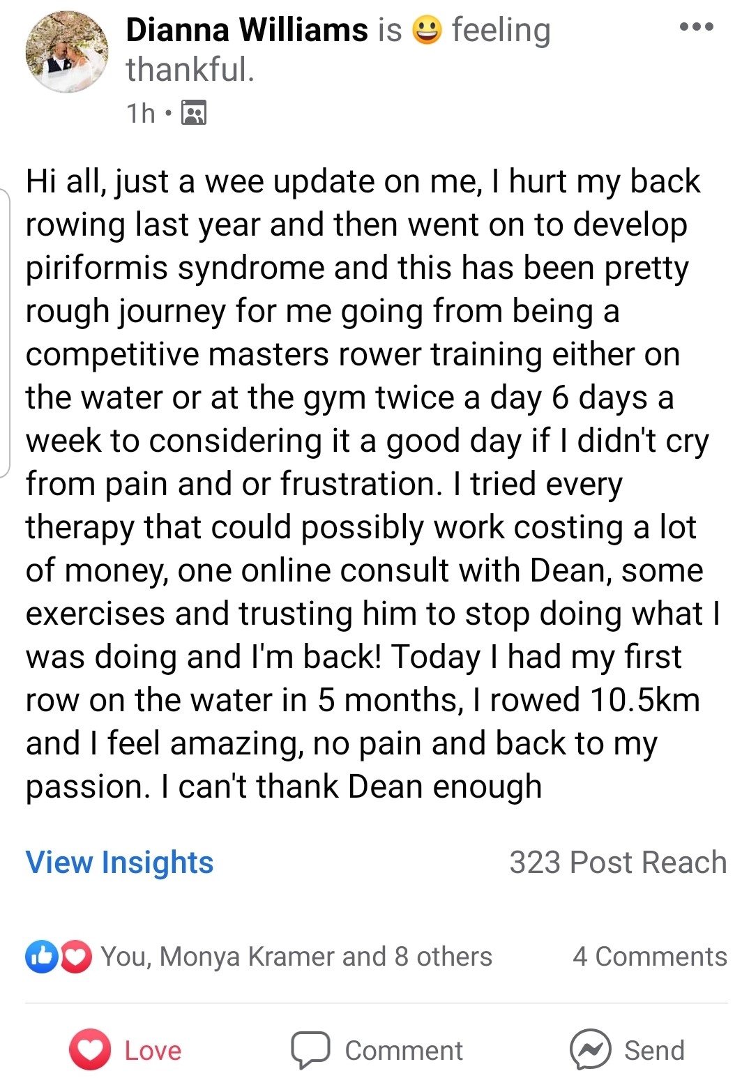 Client Testimonial - Piriformis Syndrome Recovery