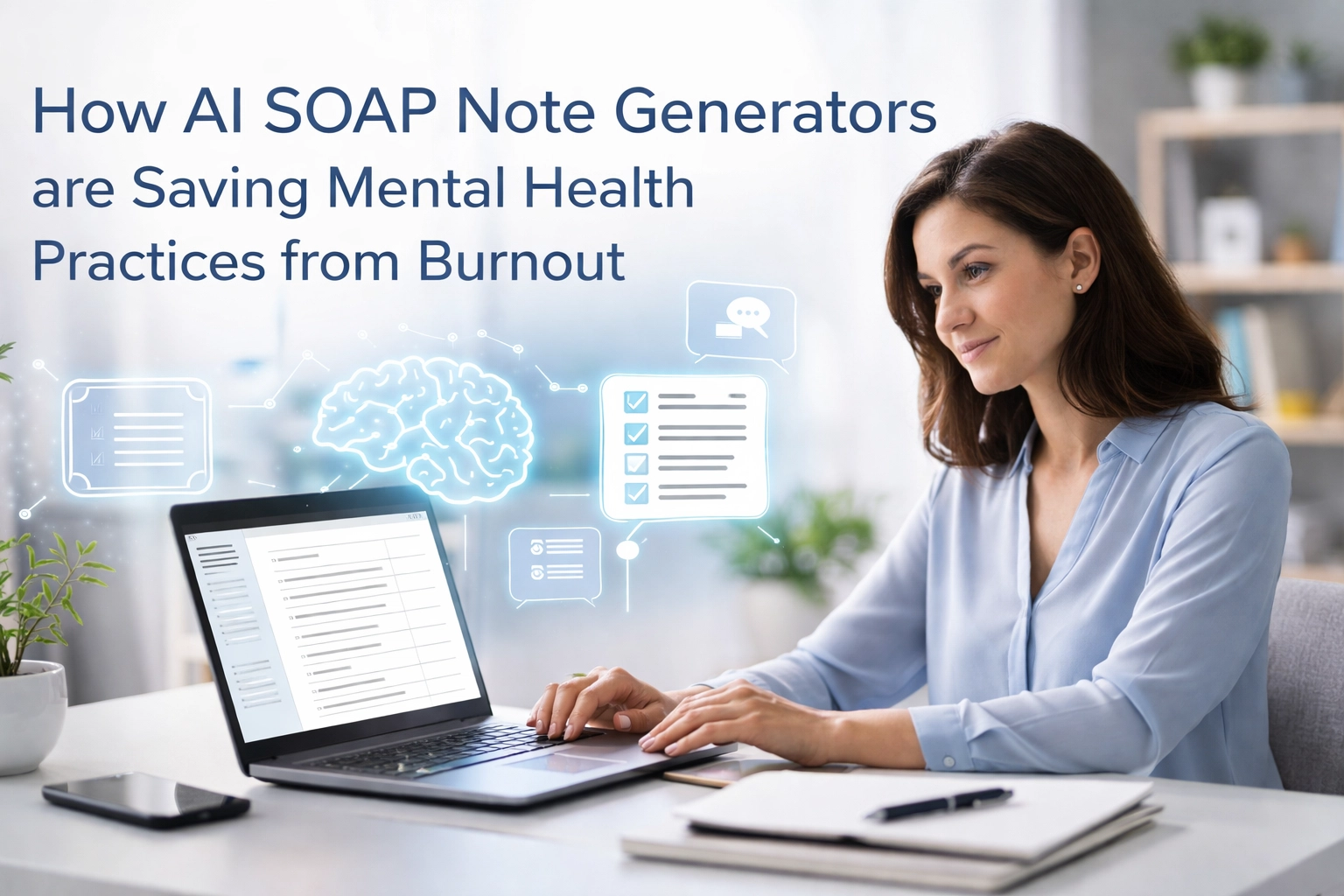 [HERO] How AI SOAP Note Generators are Saving Mental Health Practices from Burnout