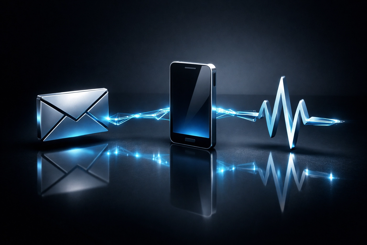 Digital icons representing a follow-up formula for predictive real estate leads.