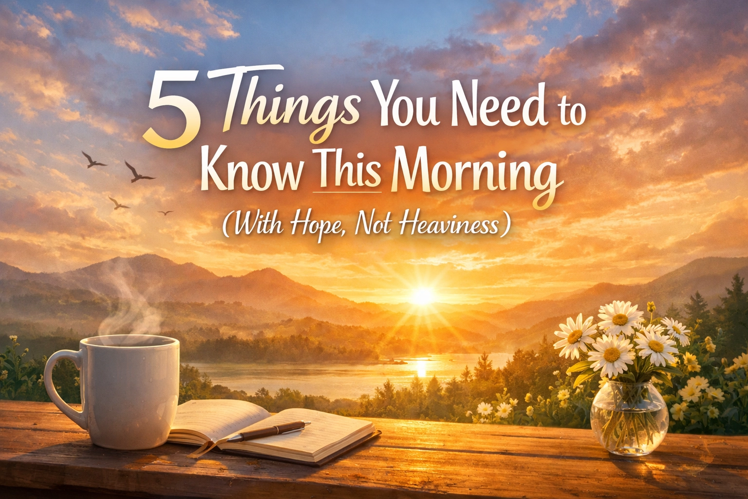 [HERO] 5 Things You Need to Know This Morning (With Hope, Not Heaviness)