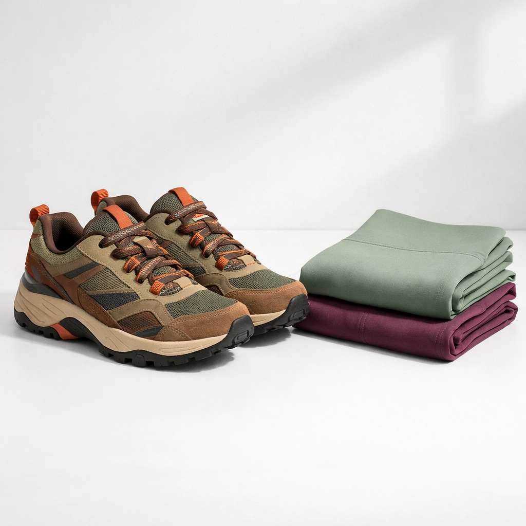 Designer athleisure gear and trail running sneakers with high resale value for eBay beginners.