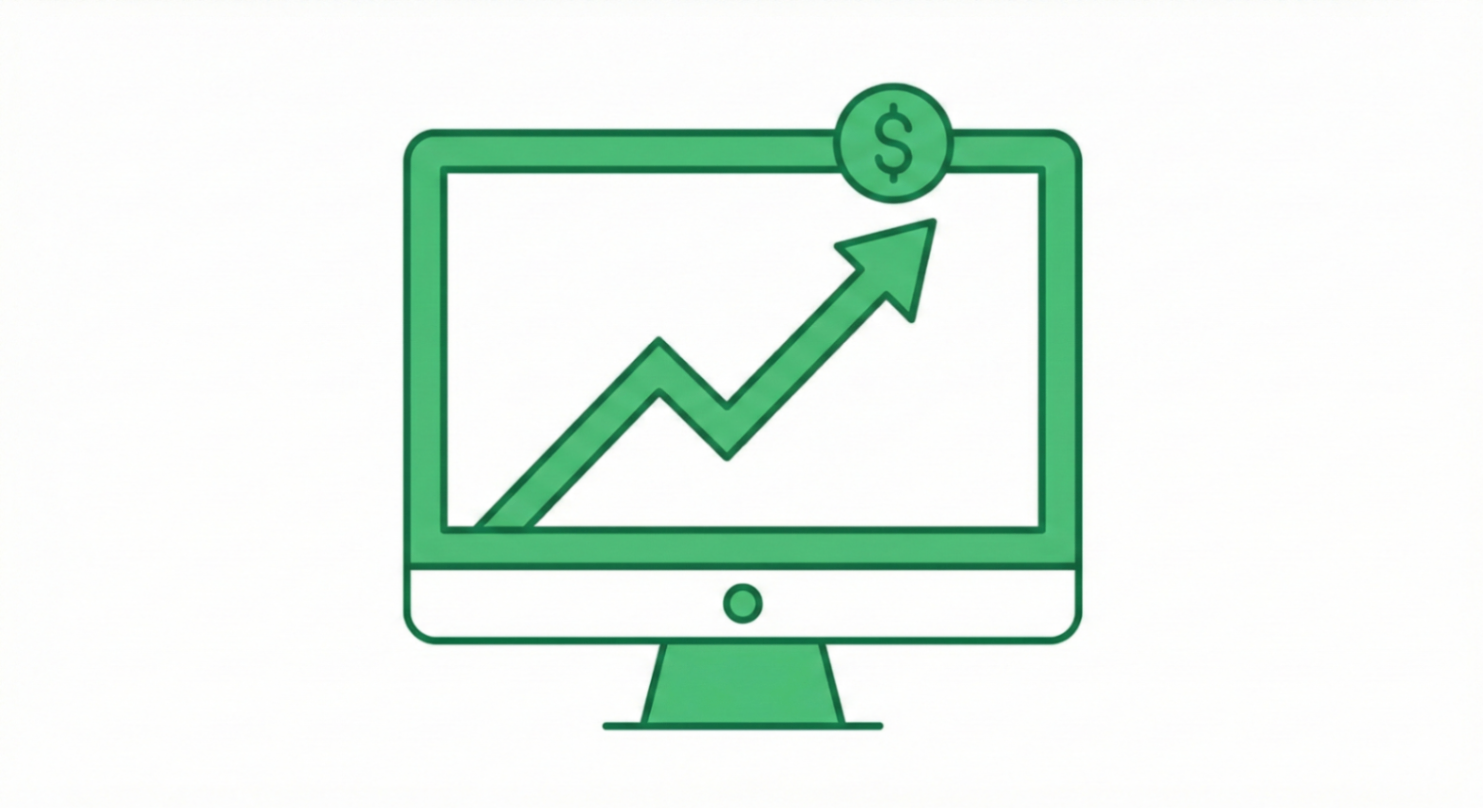 Green Line Graph on Monitor