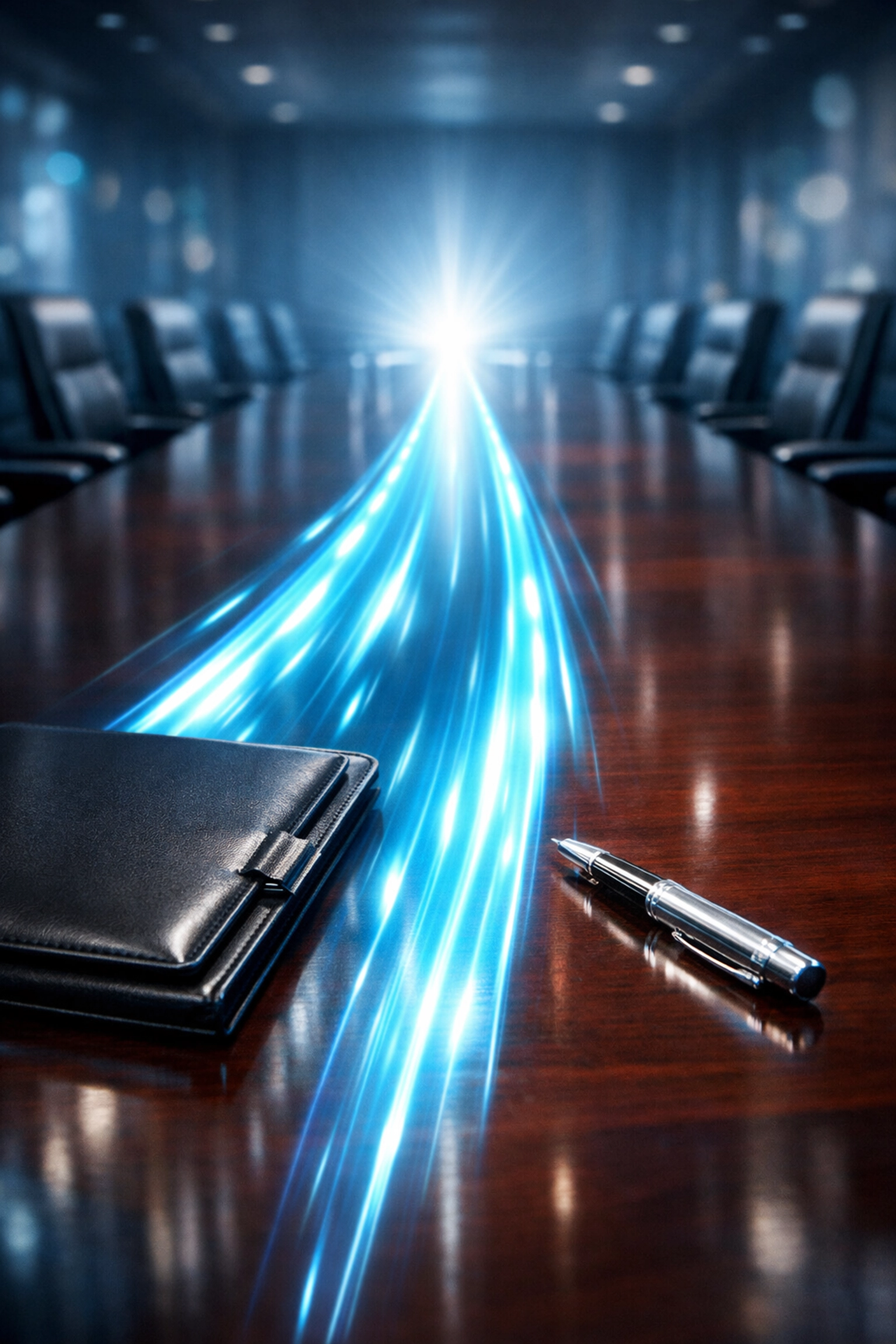 Blue express lane in a boardroom symbolizing a fast-track sale with a business broker in Fort Myers.