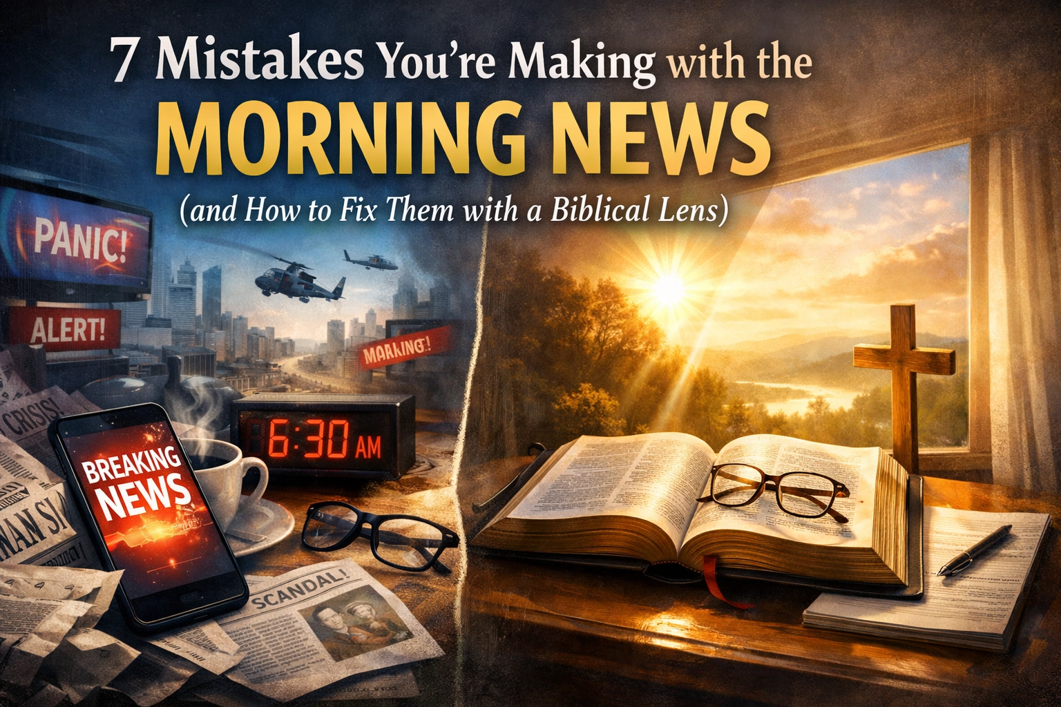 [HERO] 7 Mistakes You’re Making with the Morning News (and How to Fix Them with a Biblical Lens)