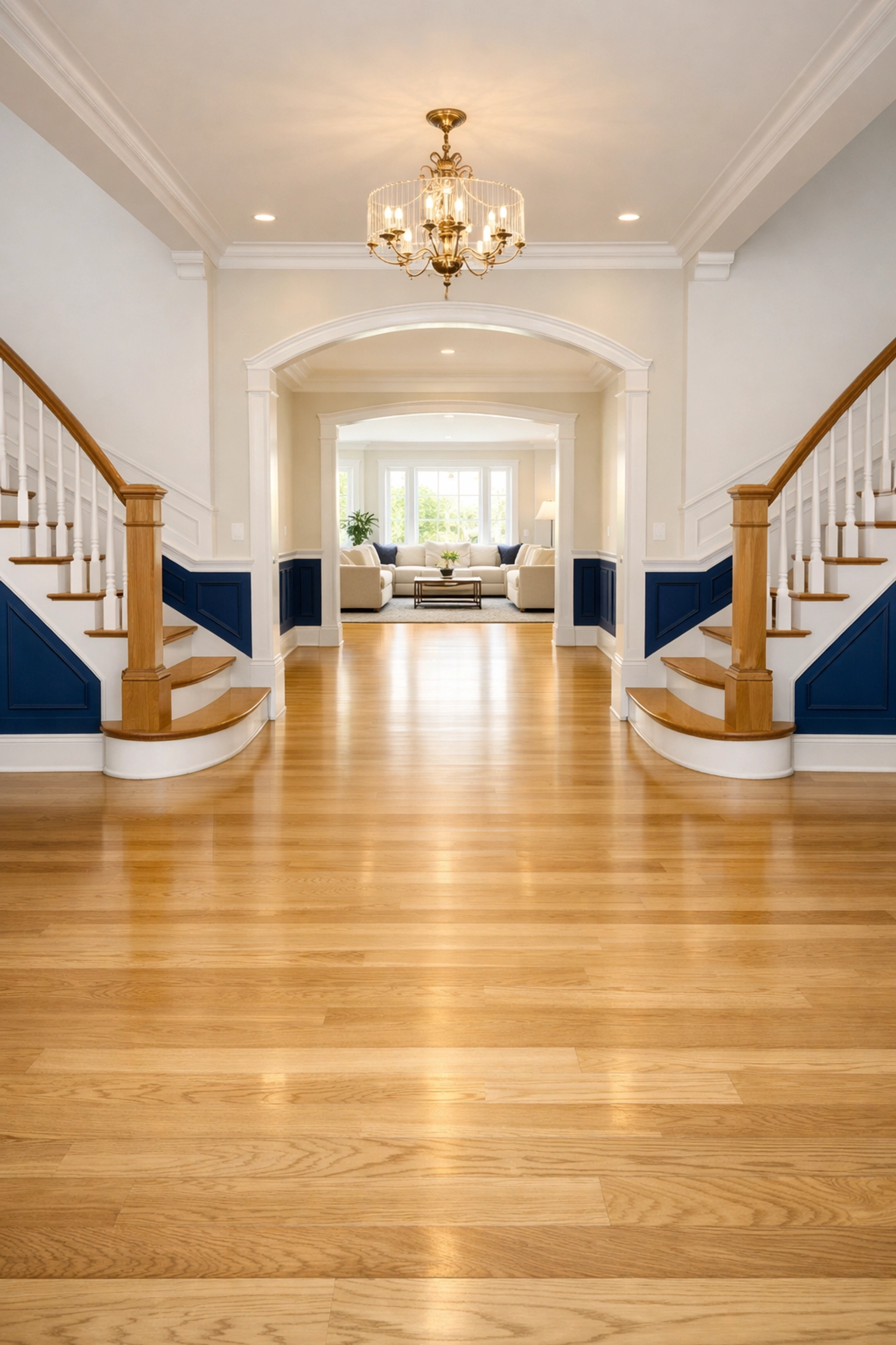 Clean entryway of a Massachusetts home ready for new owners after move-in cleaning in Wellesley.