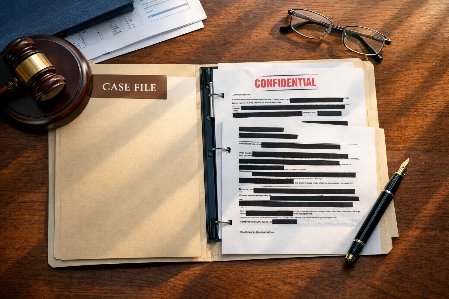 DUI defense attorney case preparation with legal documents and strategy